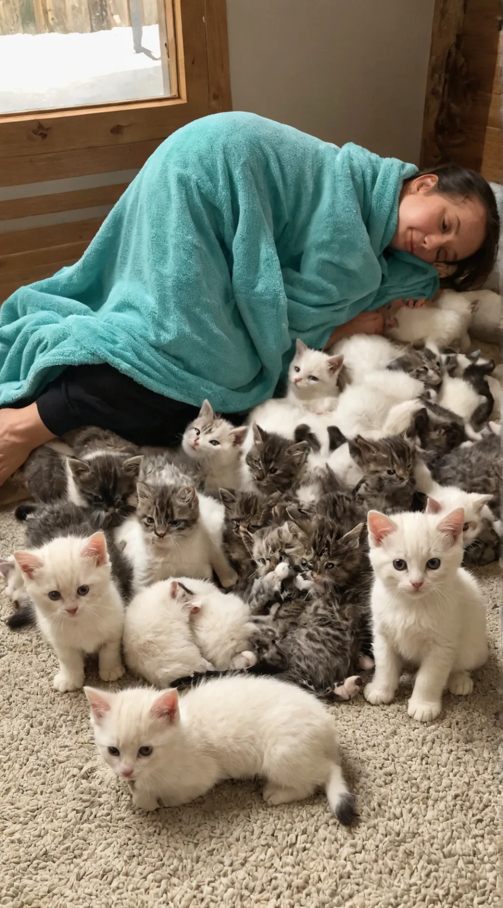 ai character: KITTEN SLEEPOVER! background