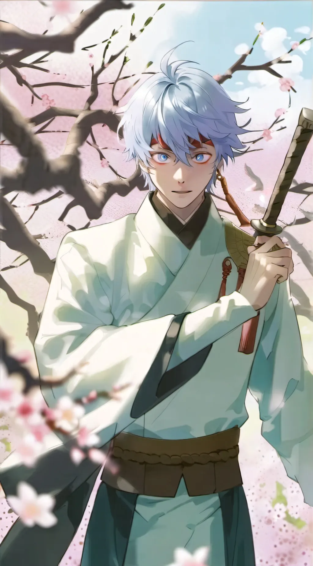 ai character: Satoru gojo background