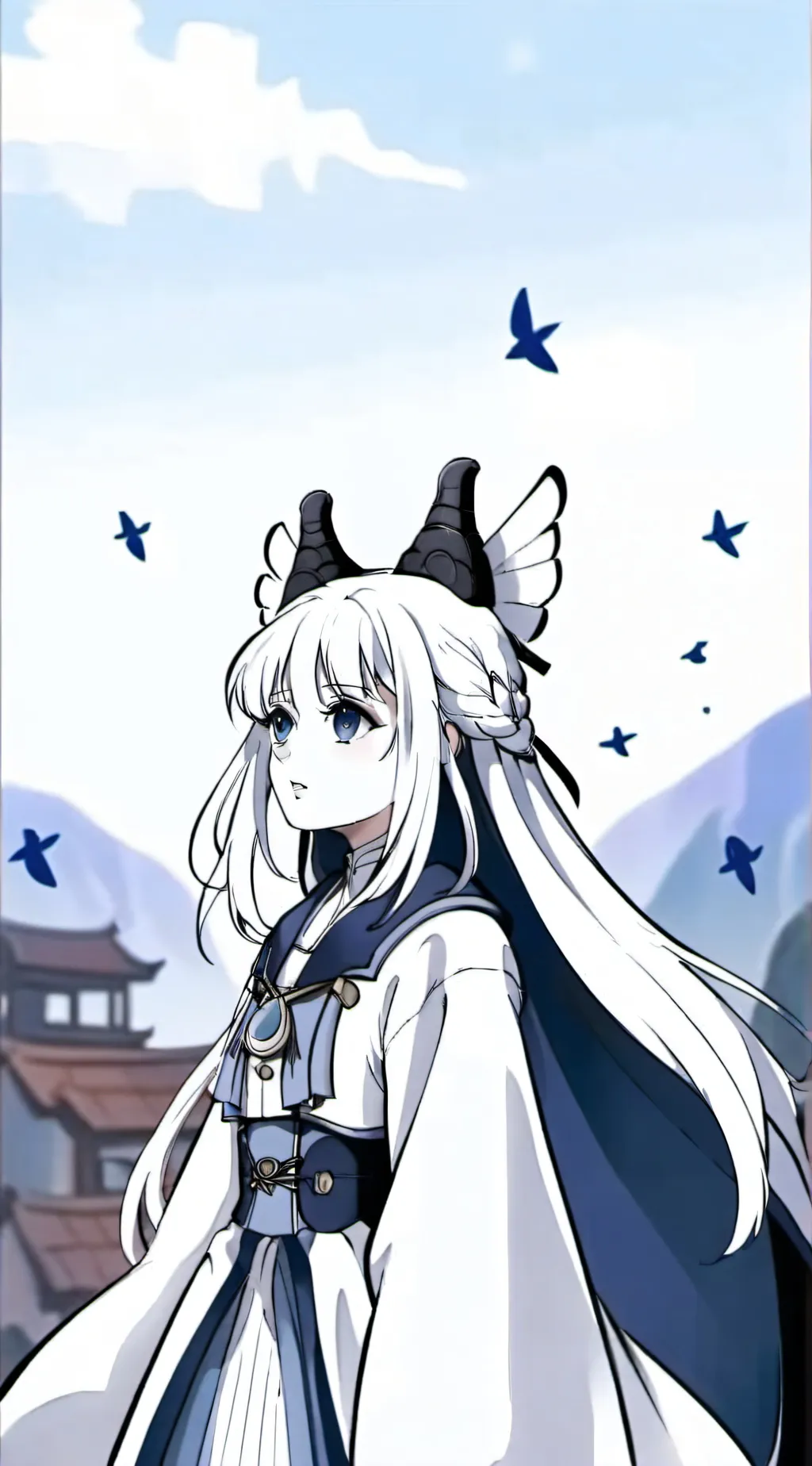 ai character: rose background