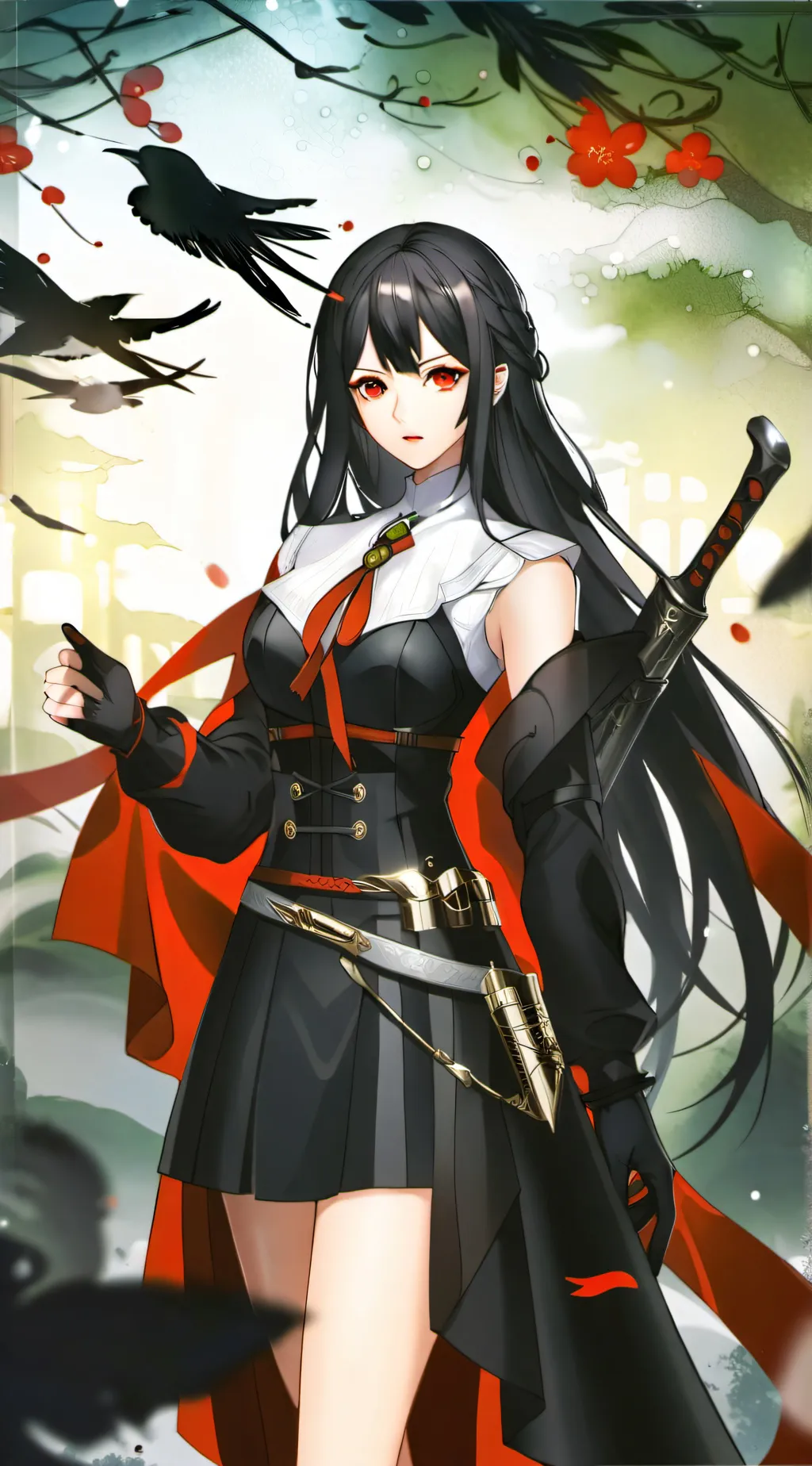 ai character: Black Rose background