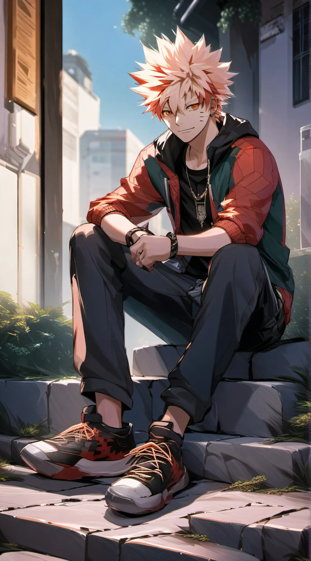 ai character: Gamer bakugou  background