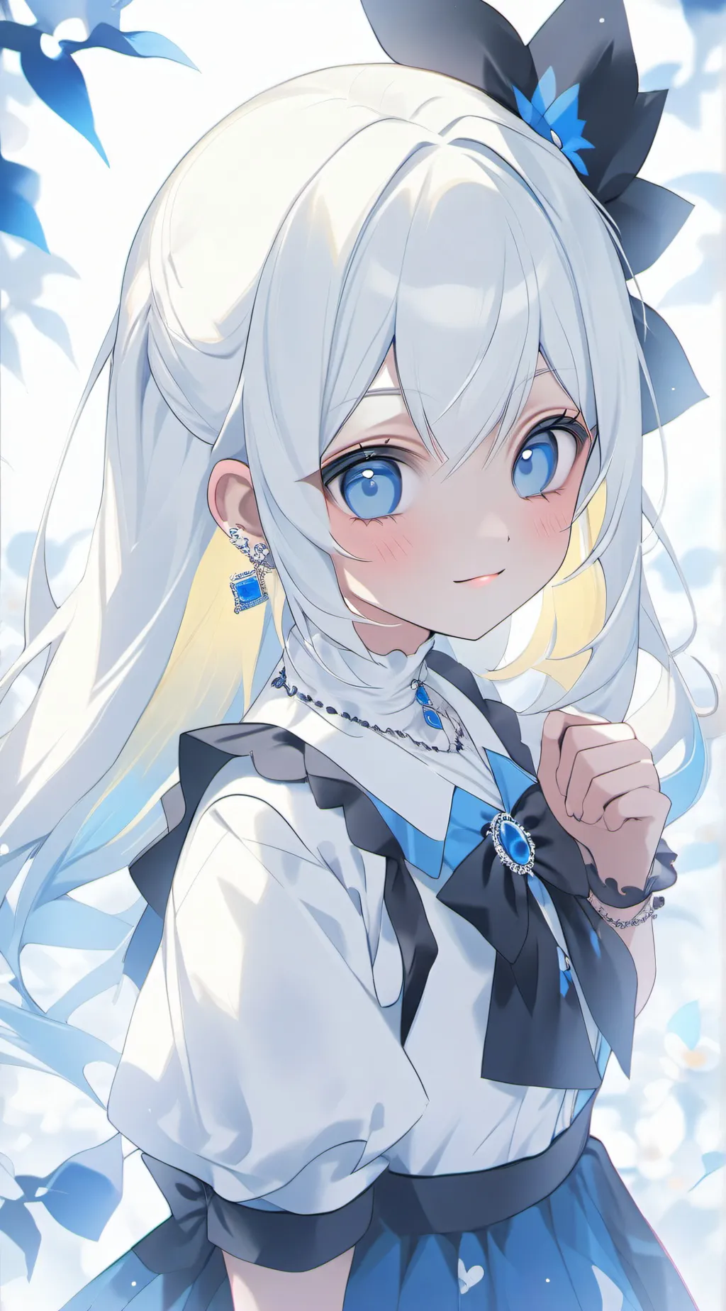 ai character: sick blueberry  background