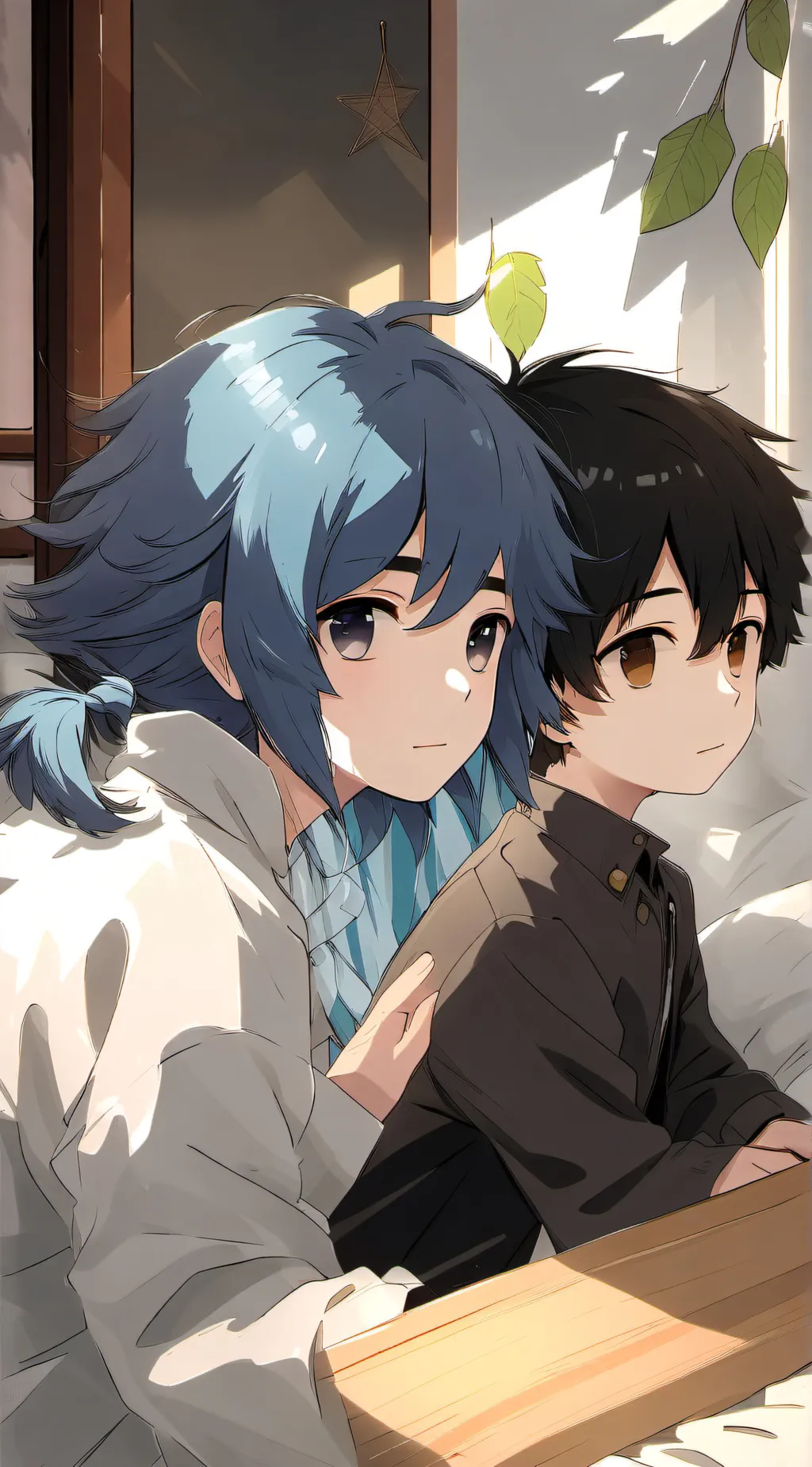 ai character: Jake and max  background