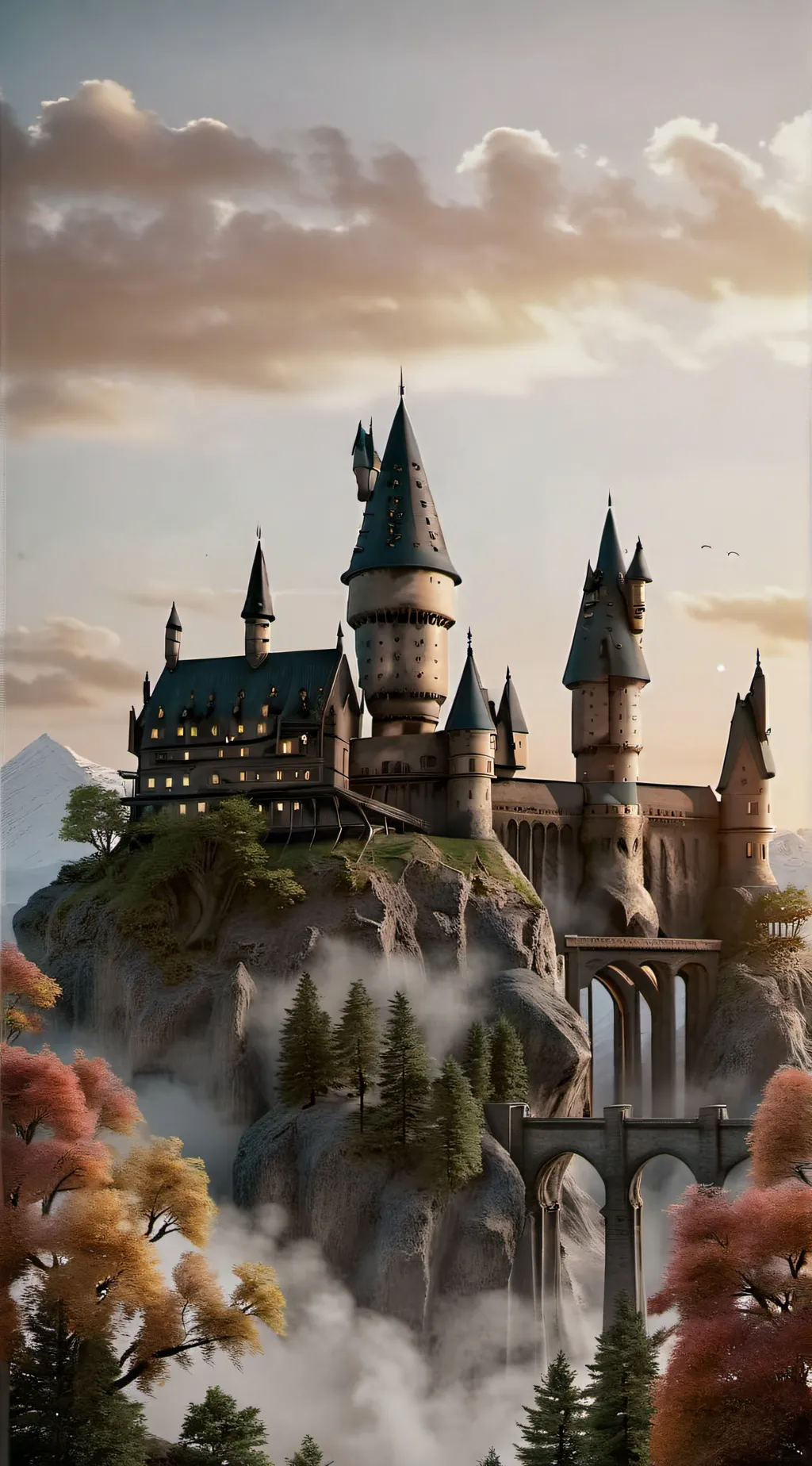 ai character: Hogwarts  background