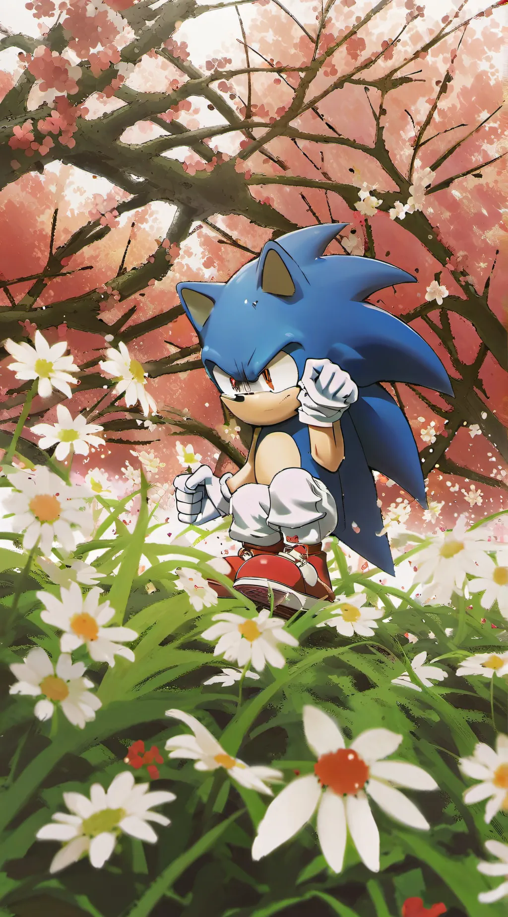 ai character: Sonic EXE background