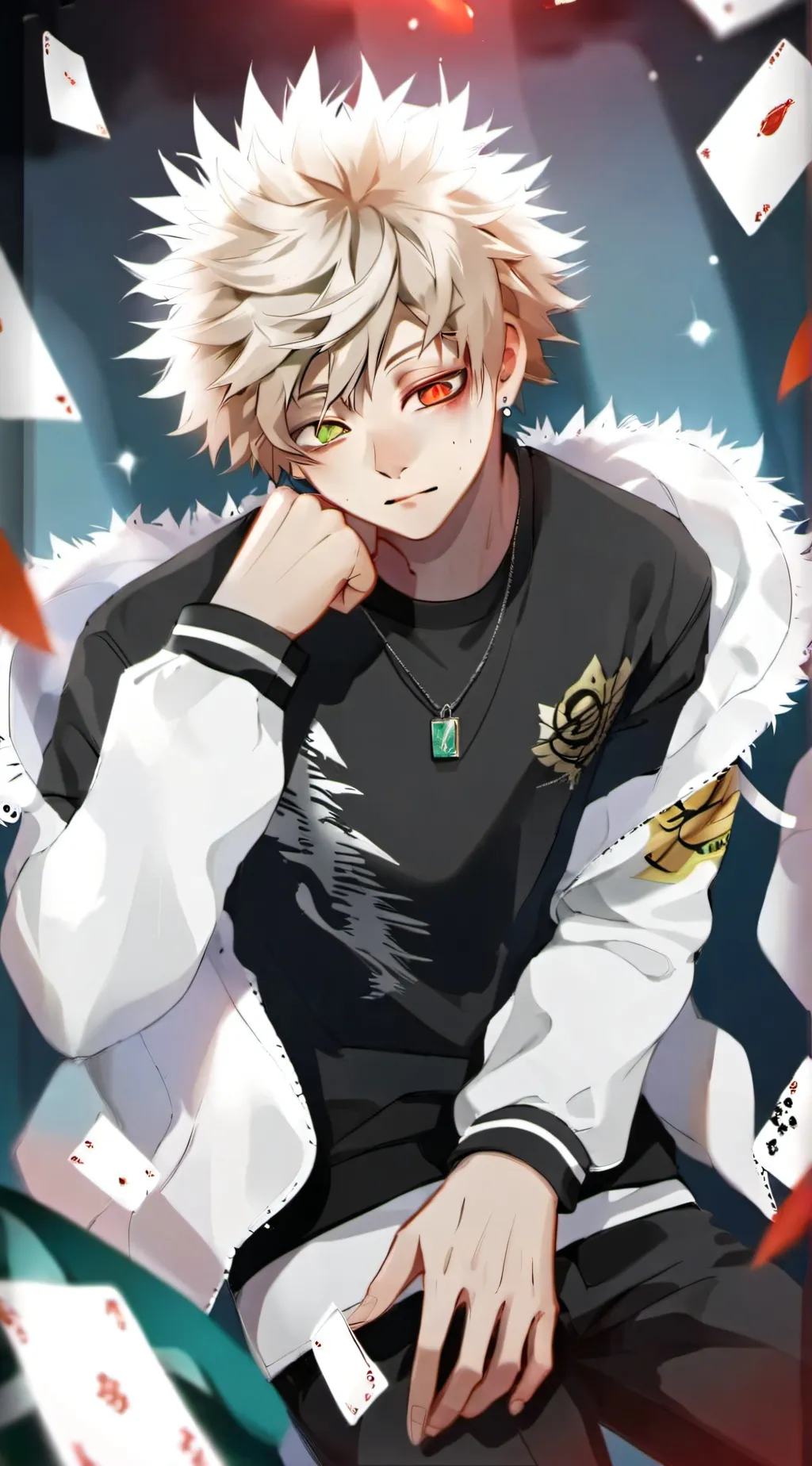 ai character: Kacchan? background