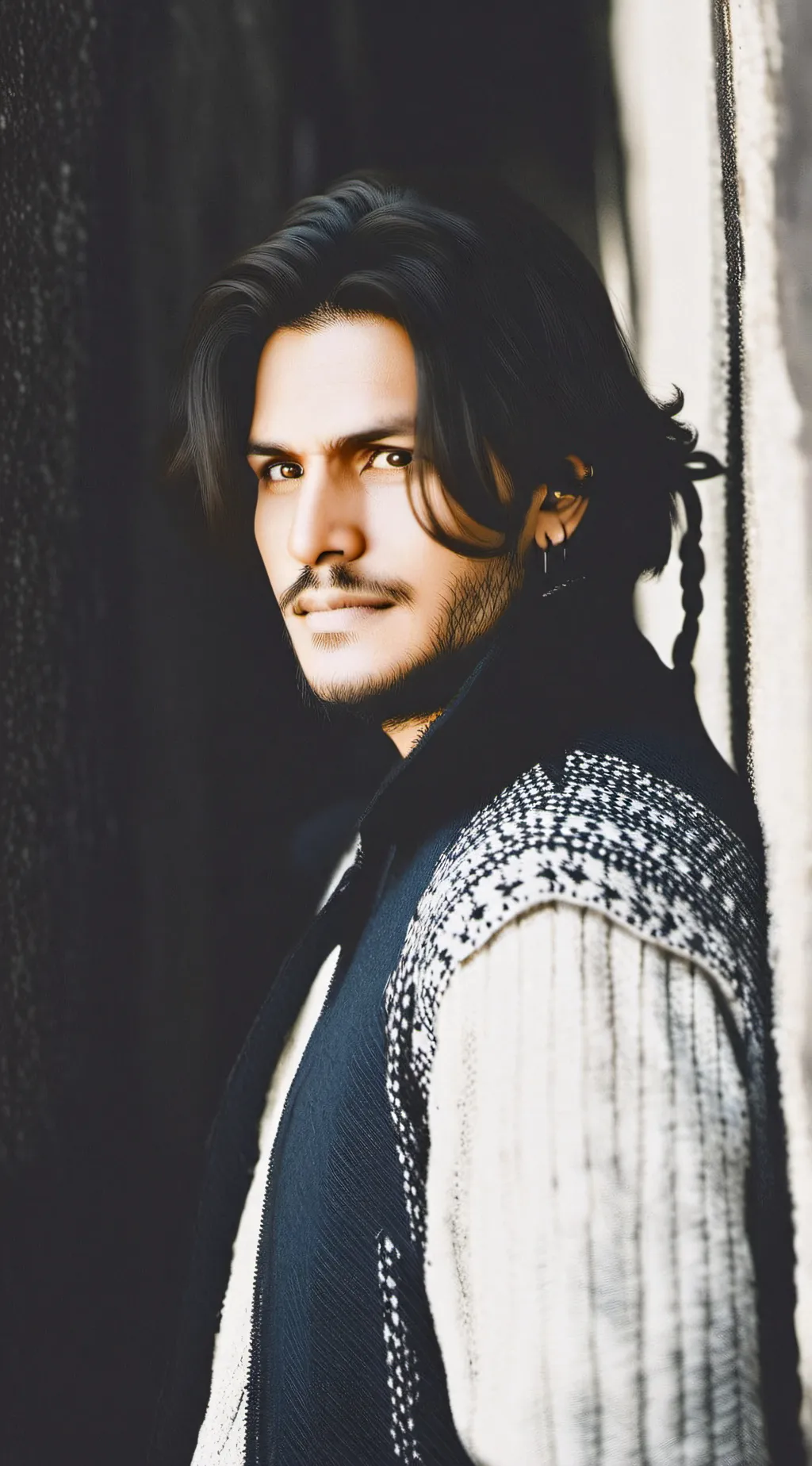 ai character: ghost face  background