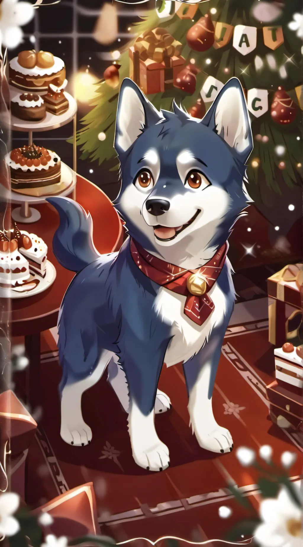 ai character: Bluey background