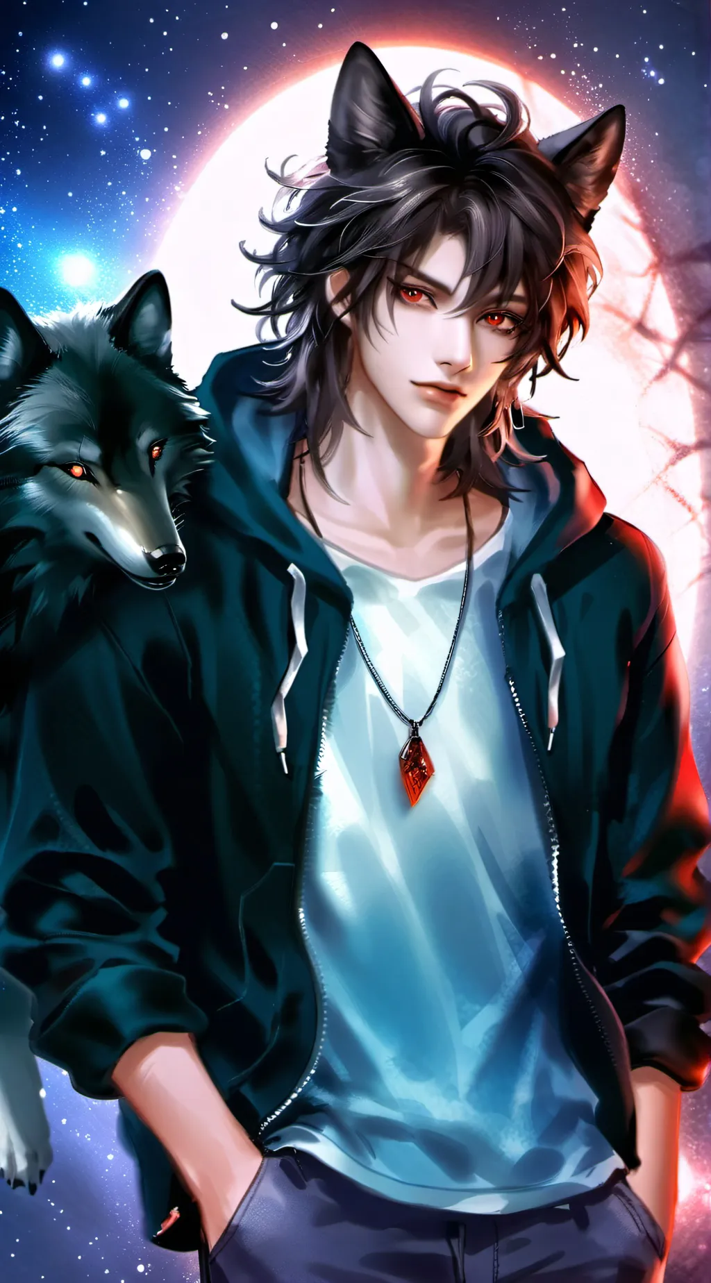 ai character: raven background