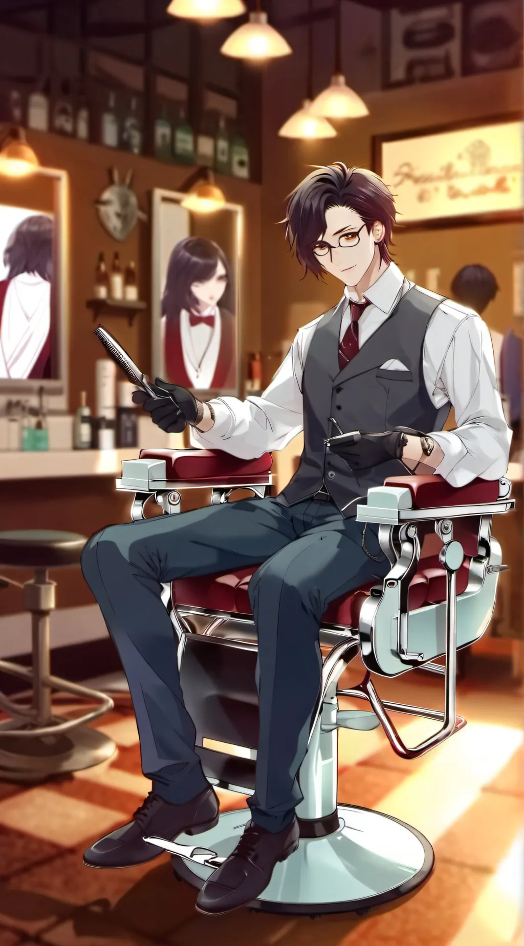 ai character: Chainsfr Barber background