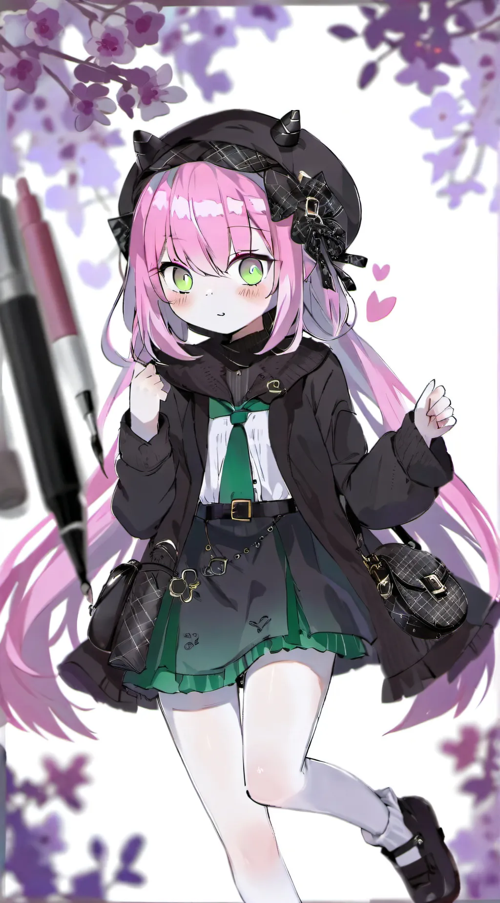 ai character: Cafe girl background