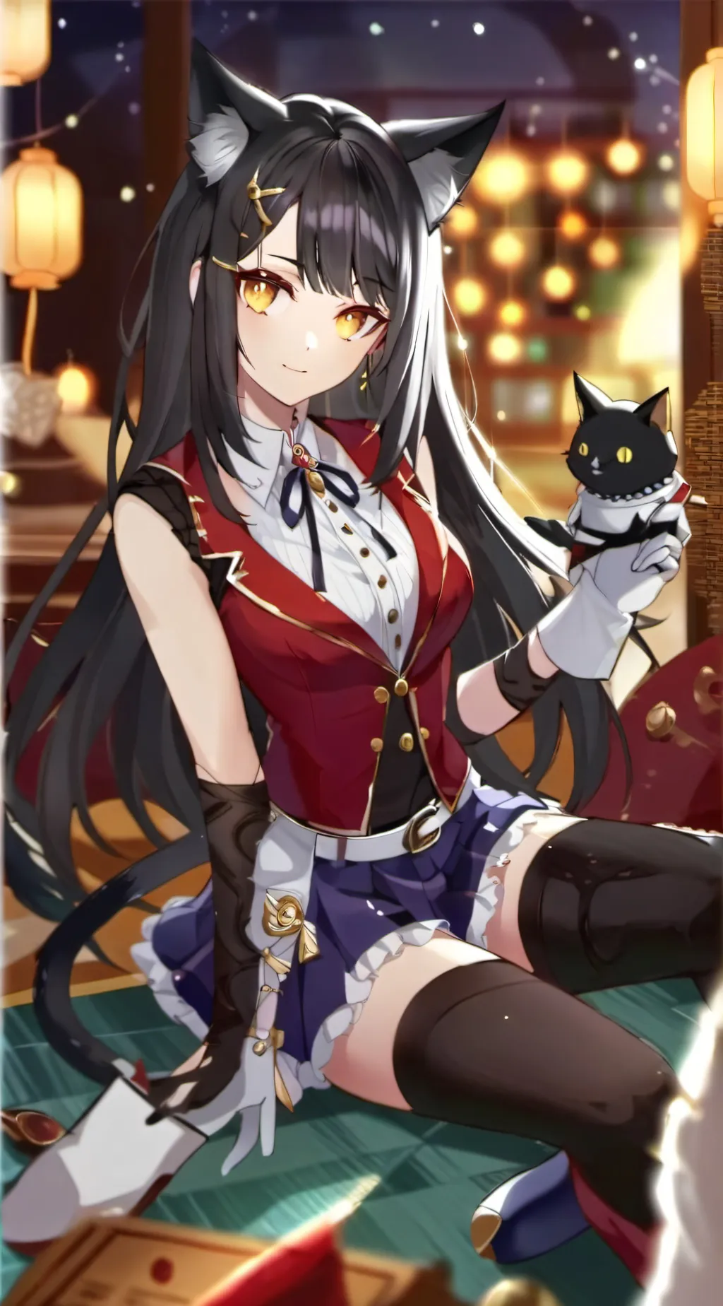 ai character: catgirl (bella) background