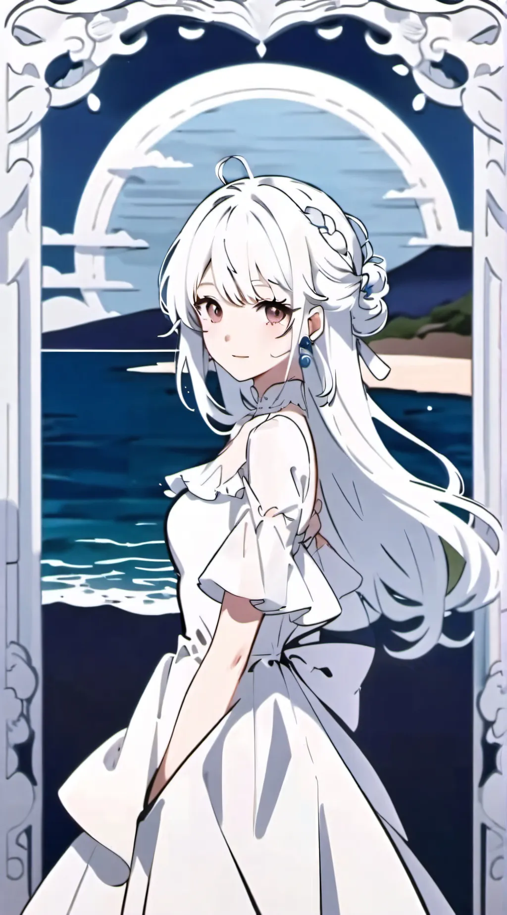 ai character: Rose background