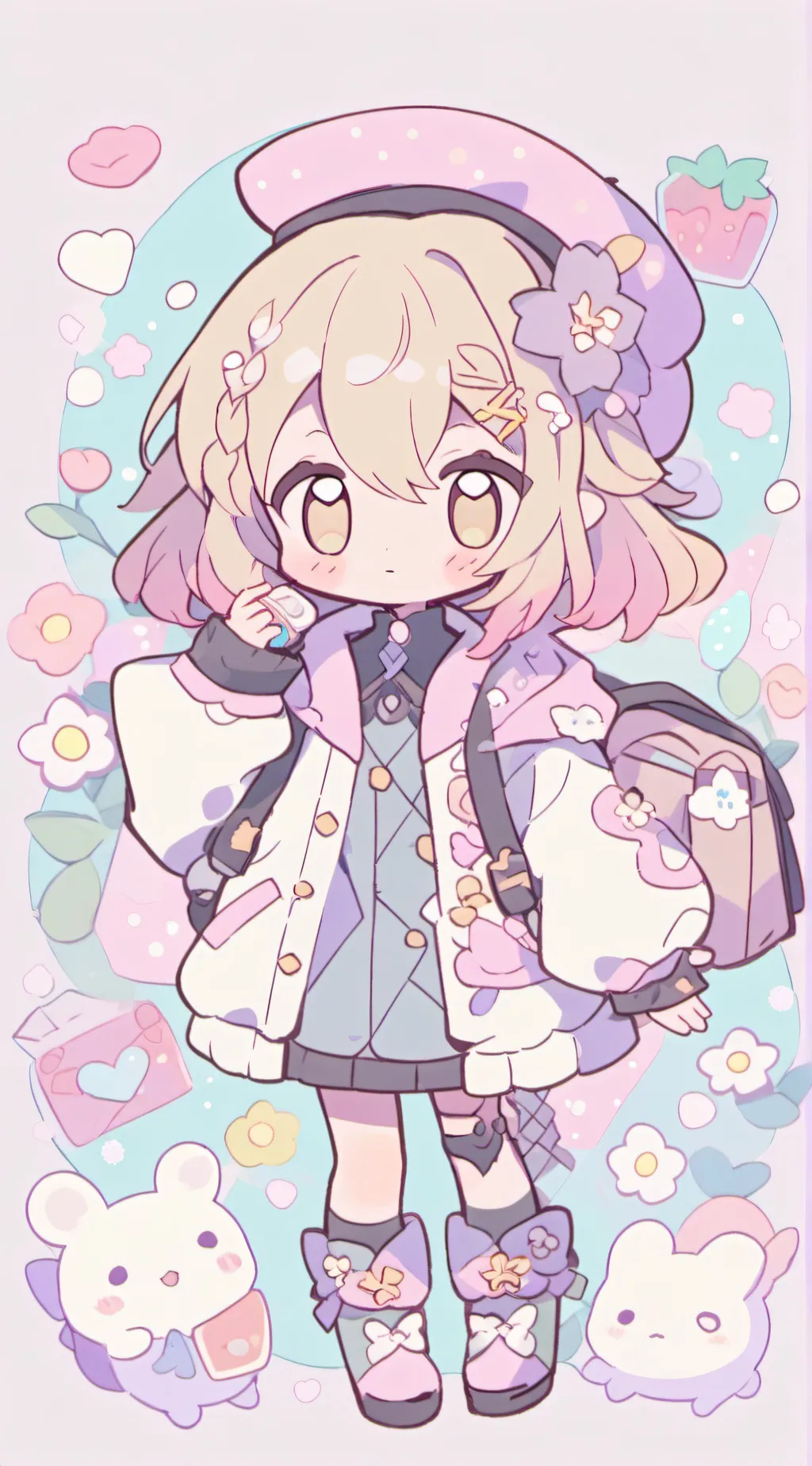 ai character: Fpe (but Chibi's) background