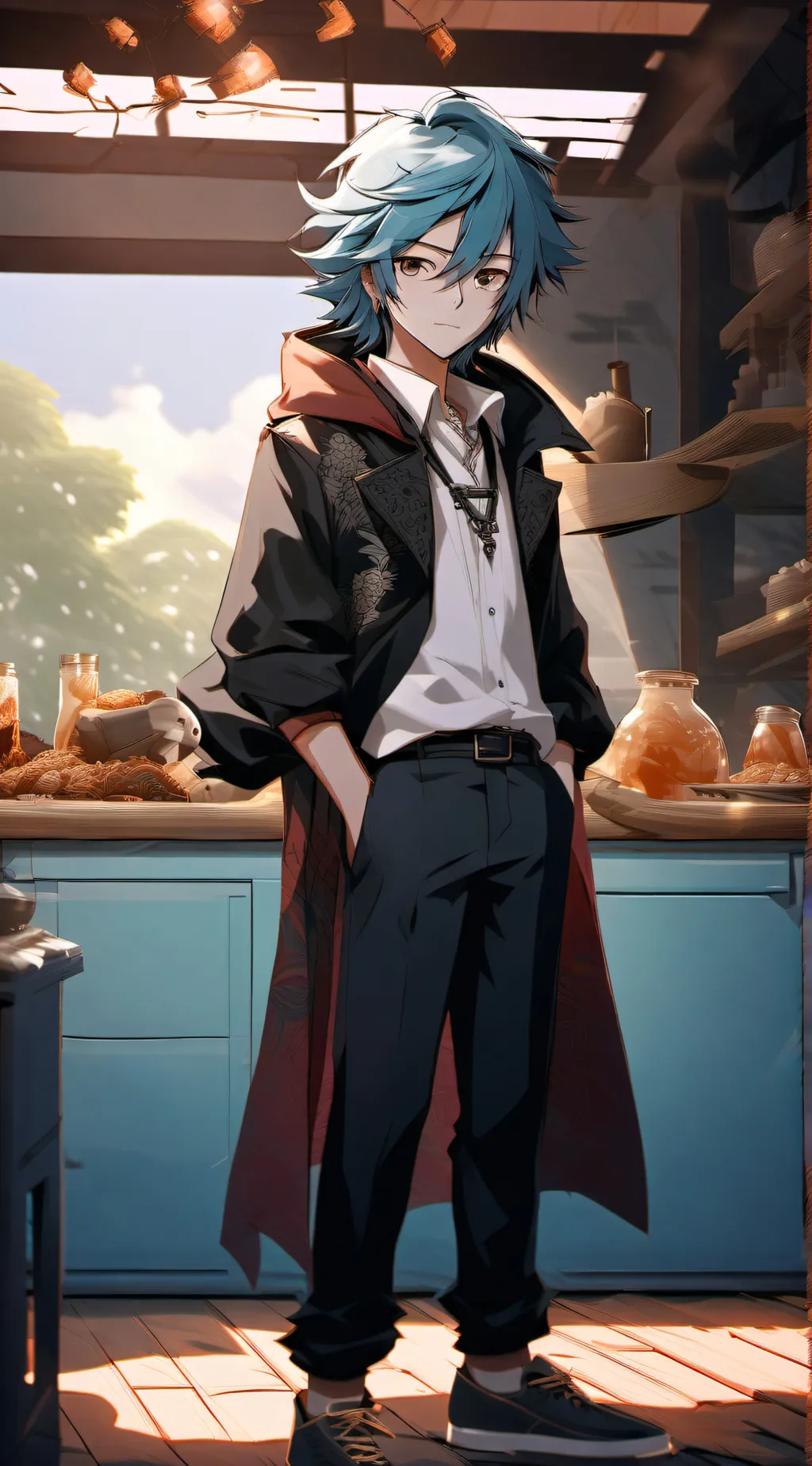 ai character: Leo background