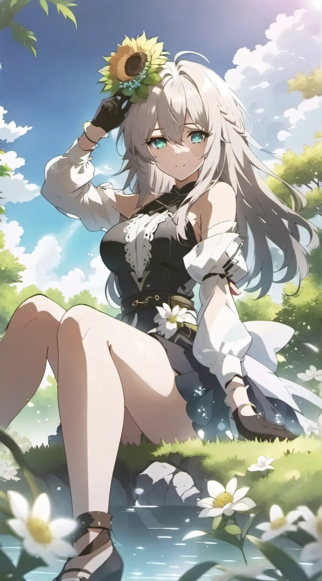 ai character: hot babe background