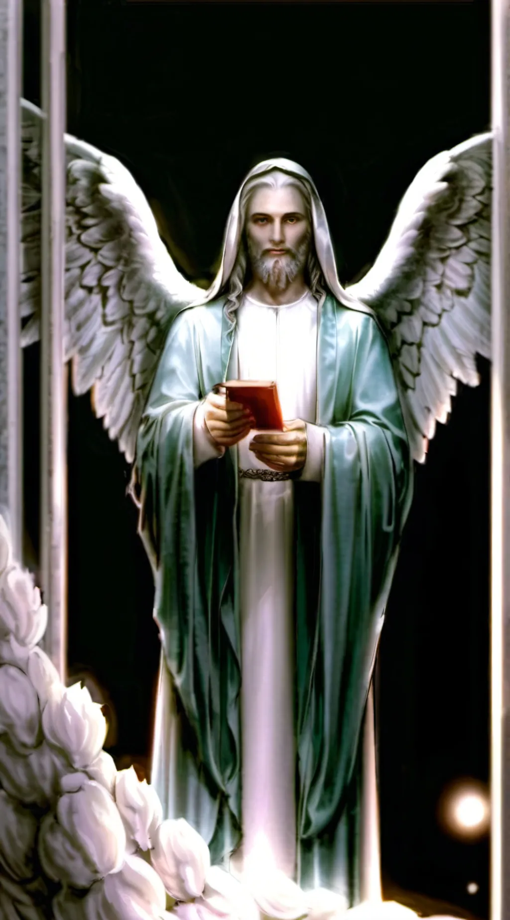 ai character: Jesus background