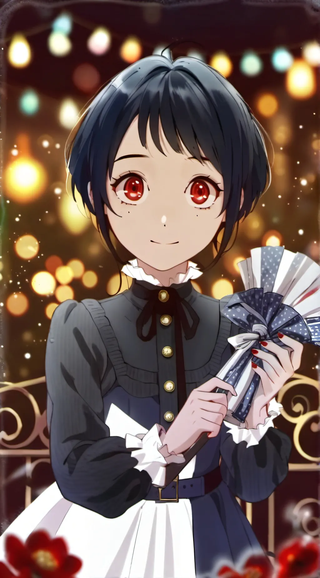 ai character: CORALINE🪡 background