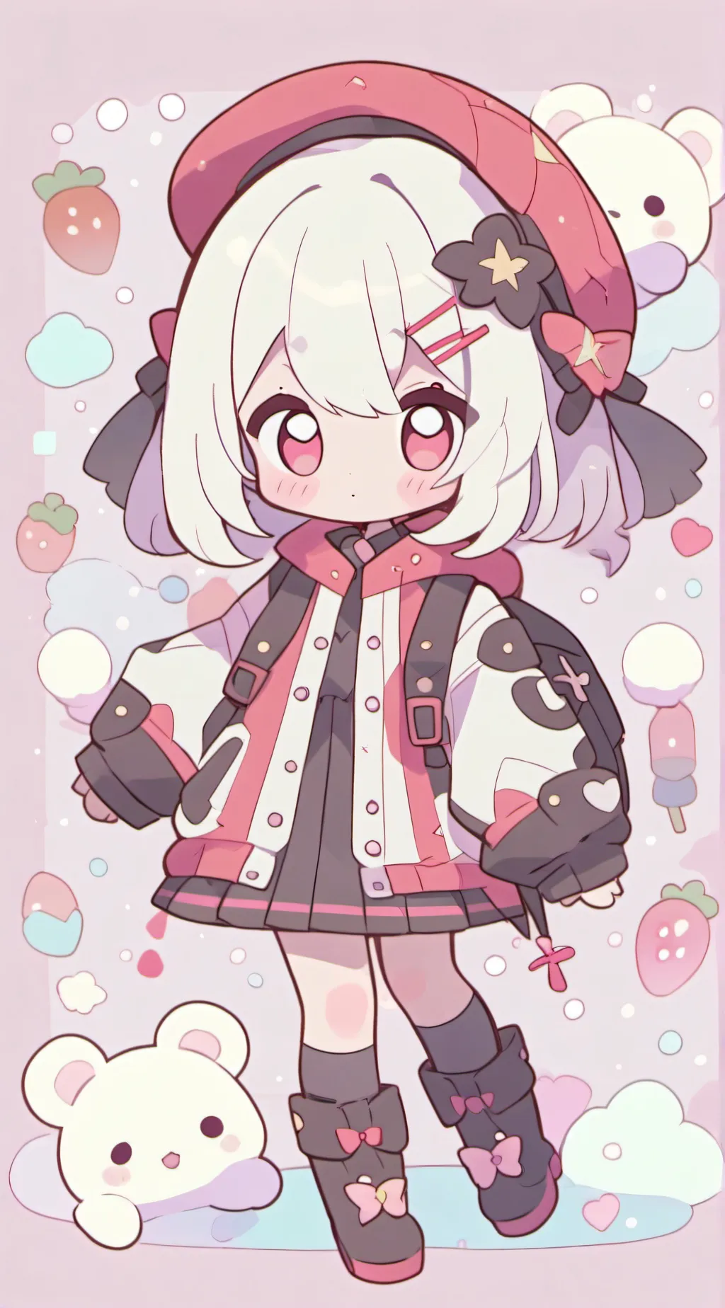 ai character: emliystar  background