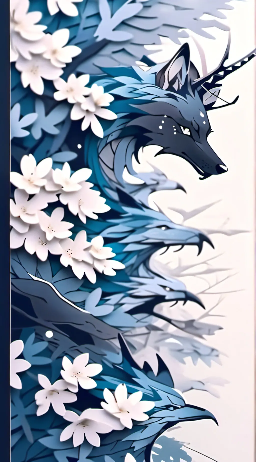 ai character: Hh tsunami  background