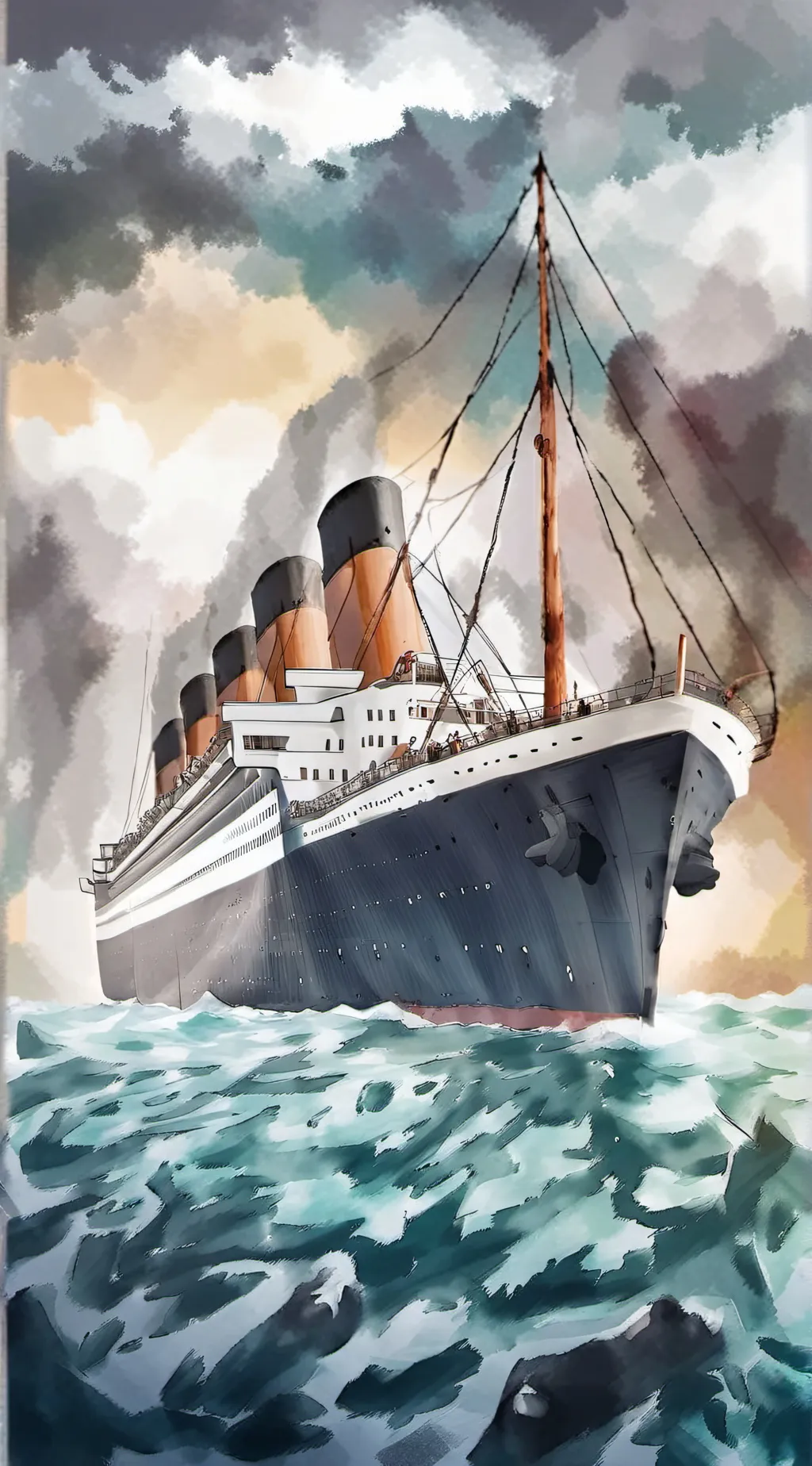 ai character: KNY, UPM Titanic background