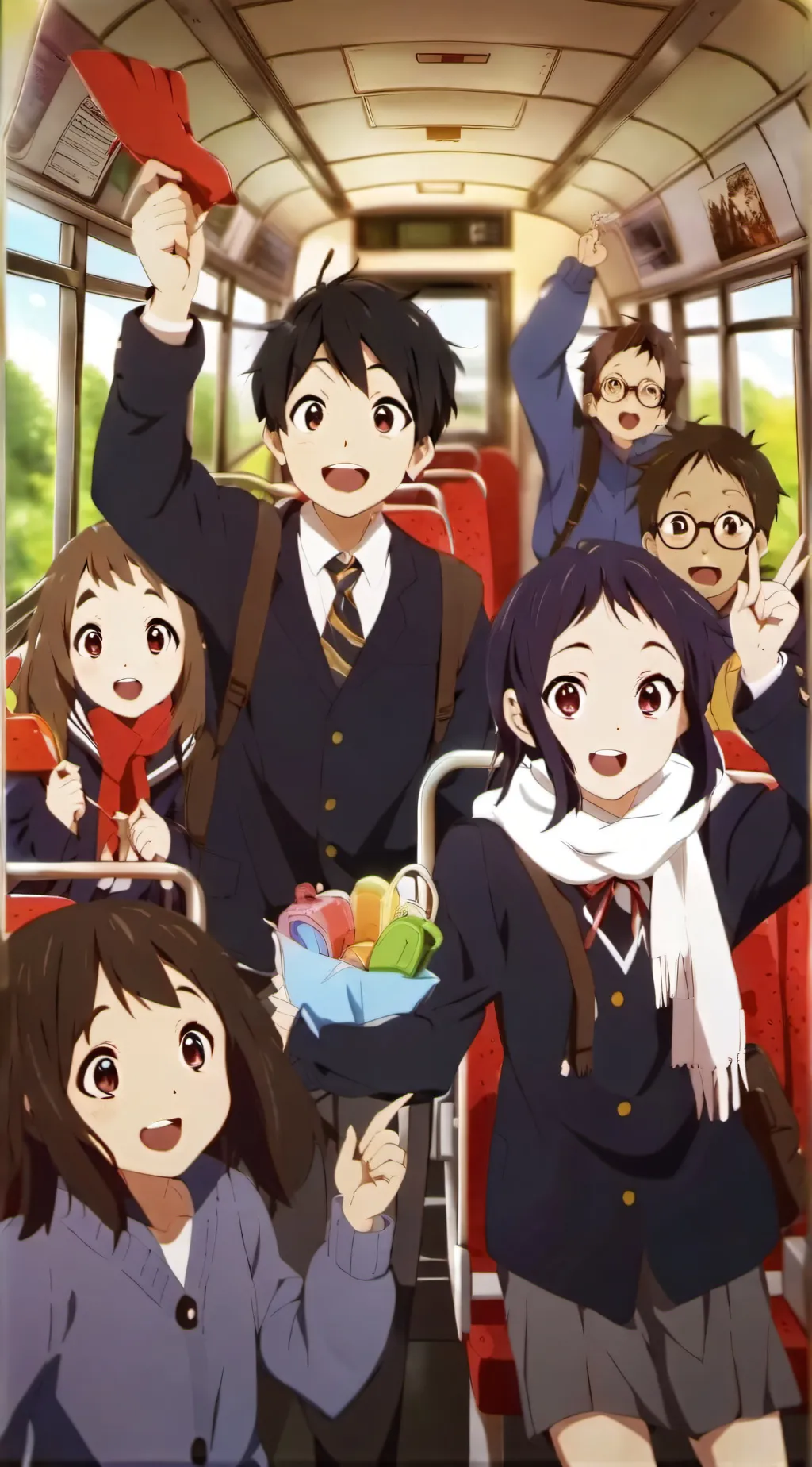 ai character: School Trip!!! background