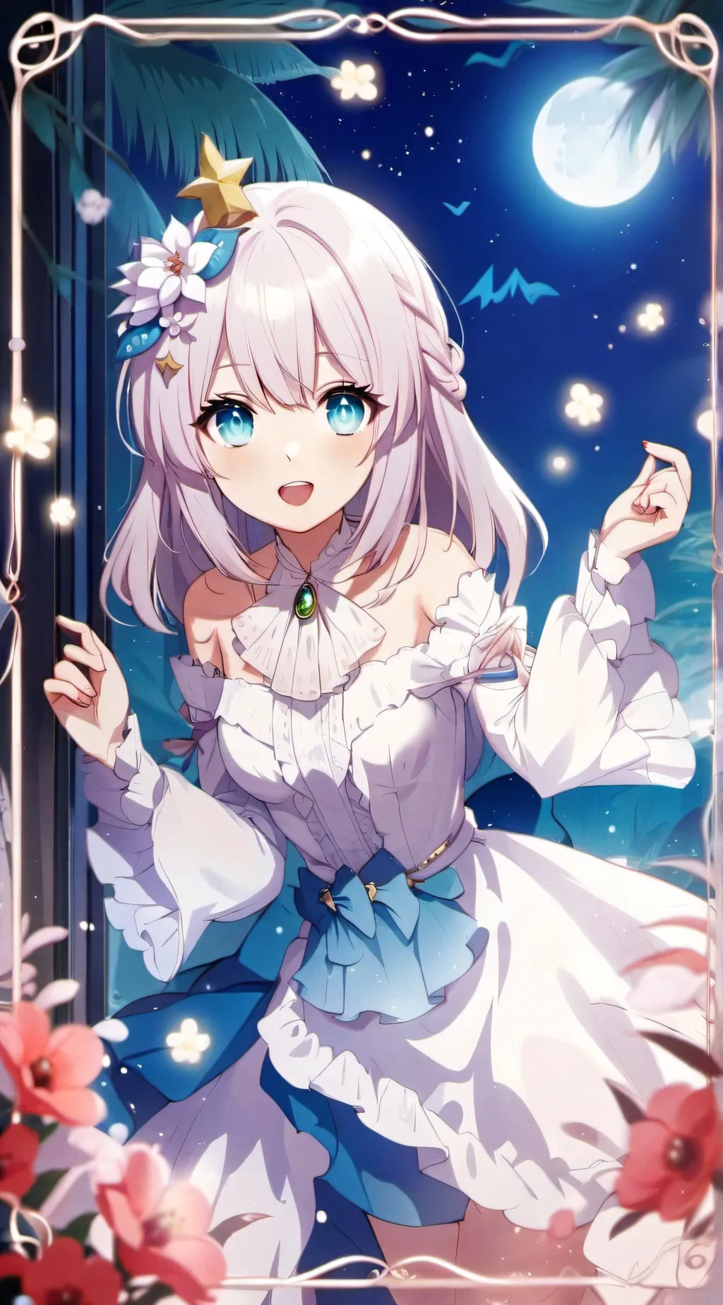 ai character: Abigail a fantasma background