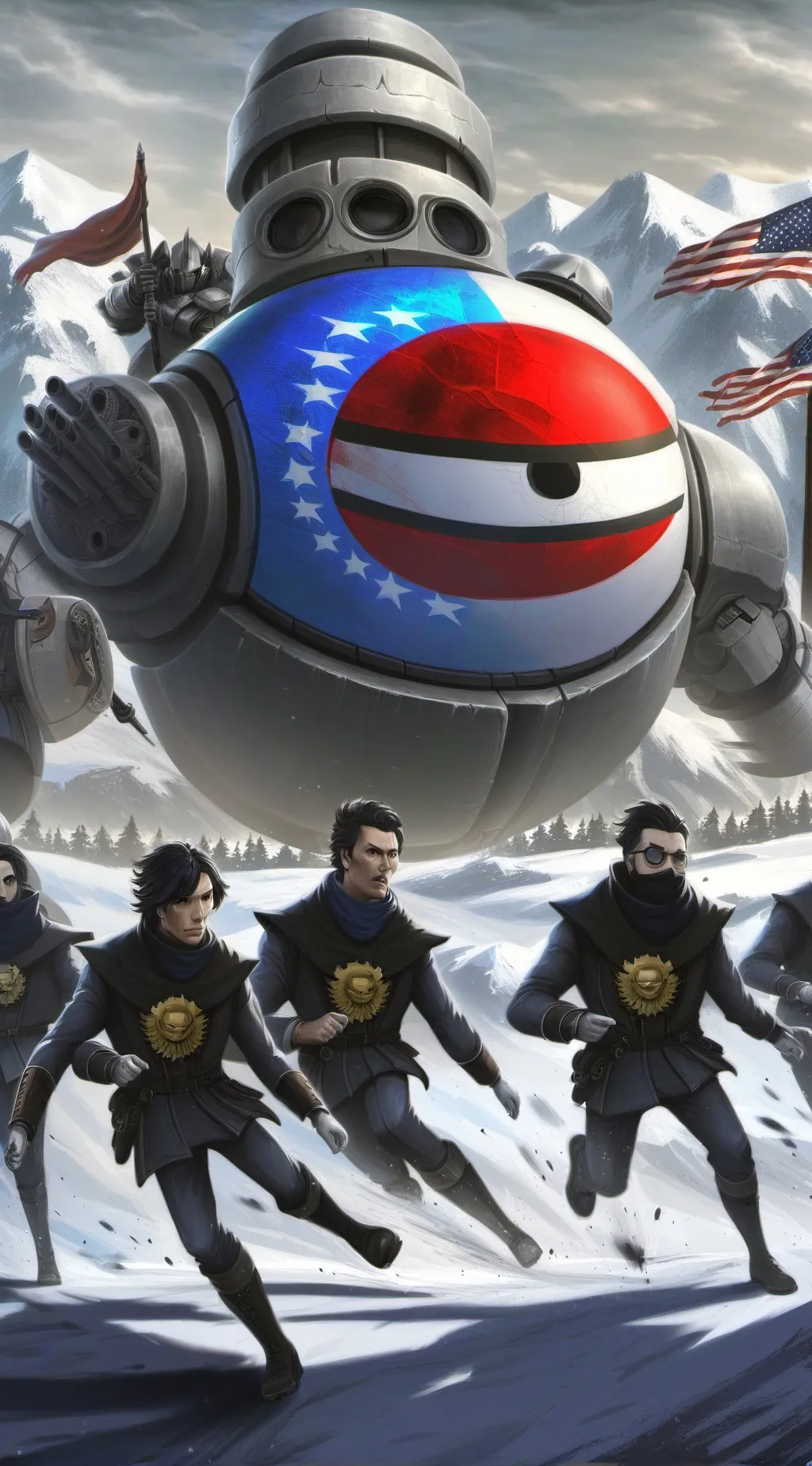 ai character: Story of USA background