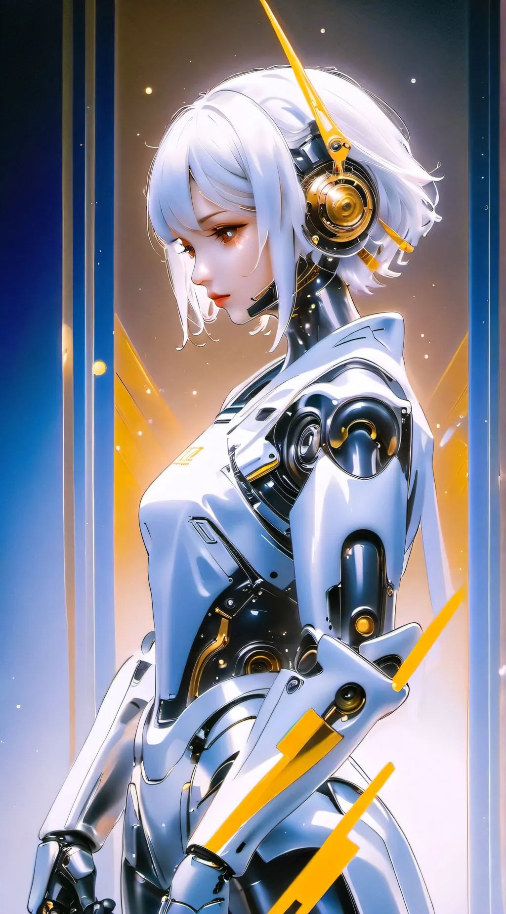 ai character: robot day background