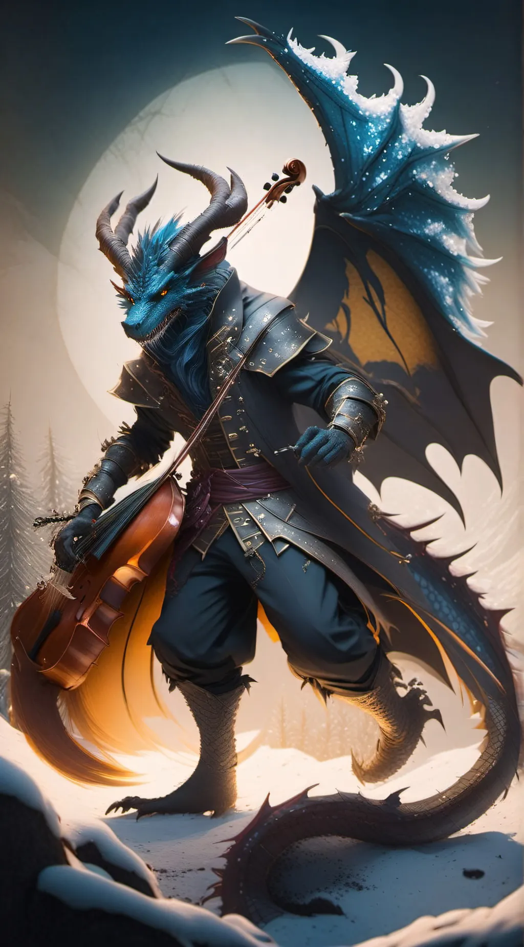 ai character: Tchort  background