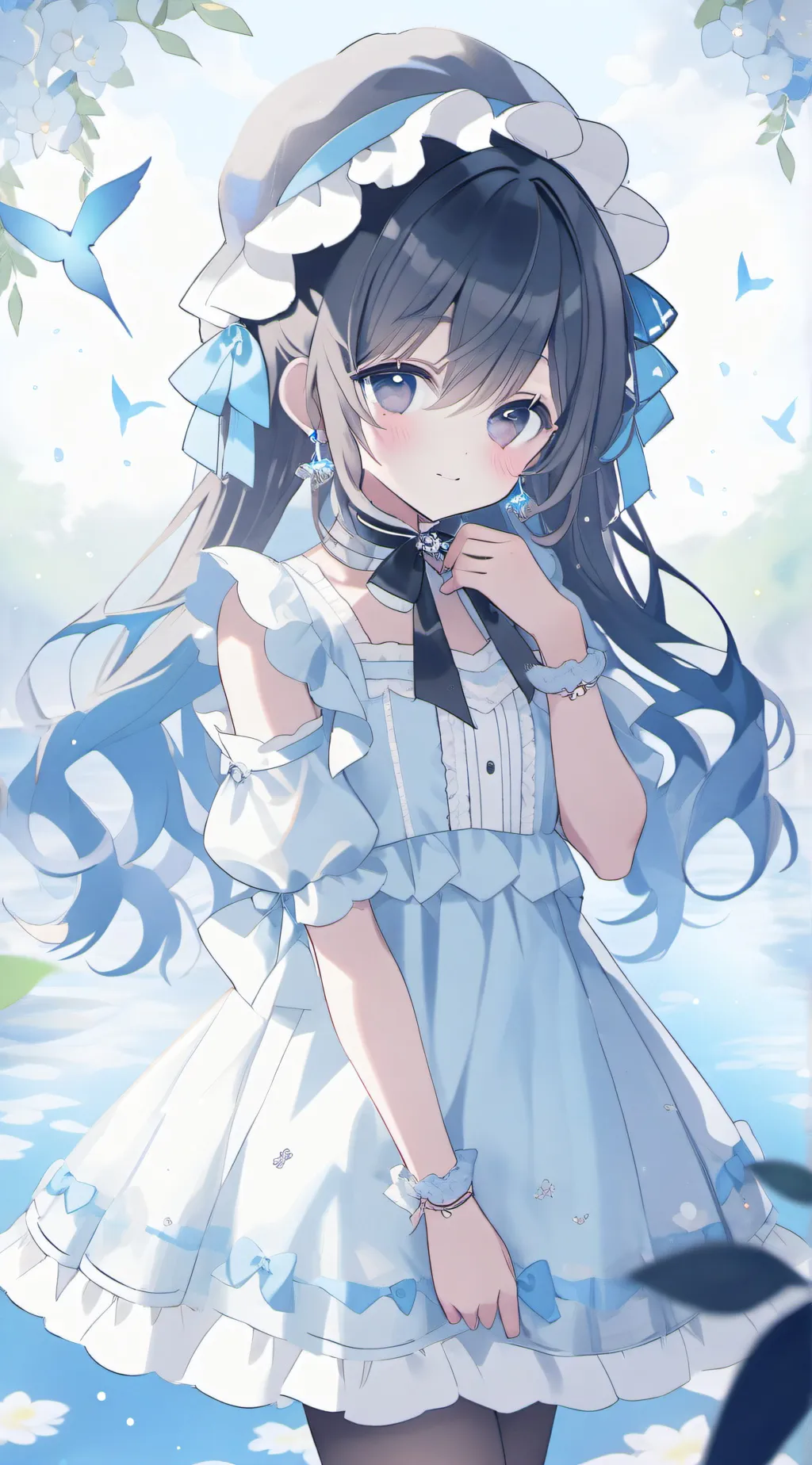 ai character: Make giyu smile background