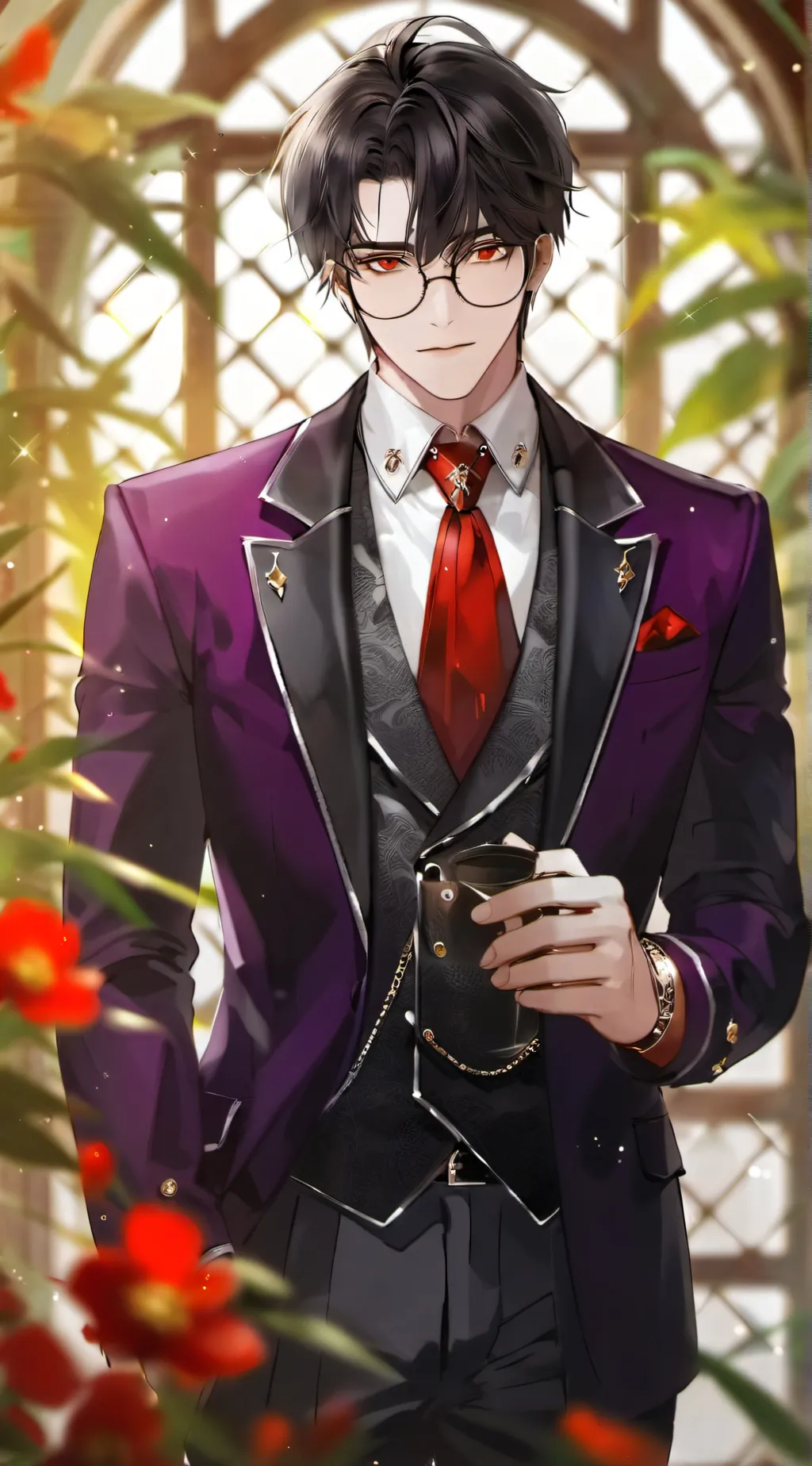 ai character: Akio  background