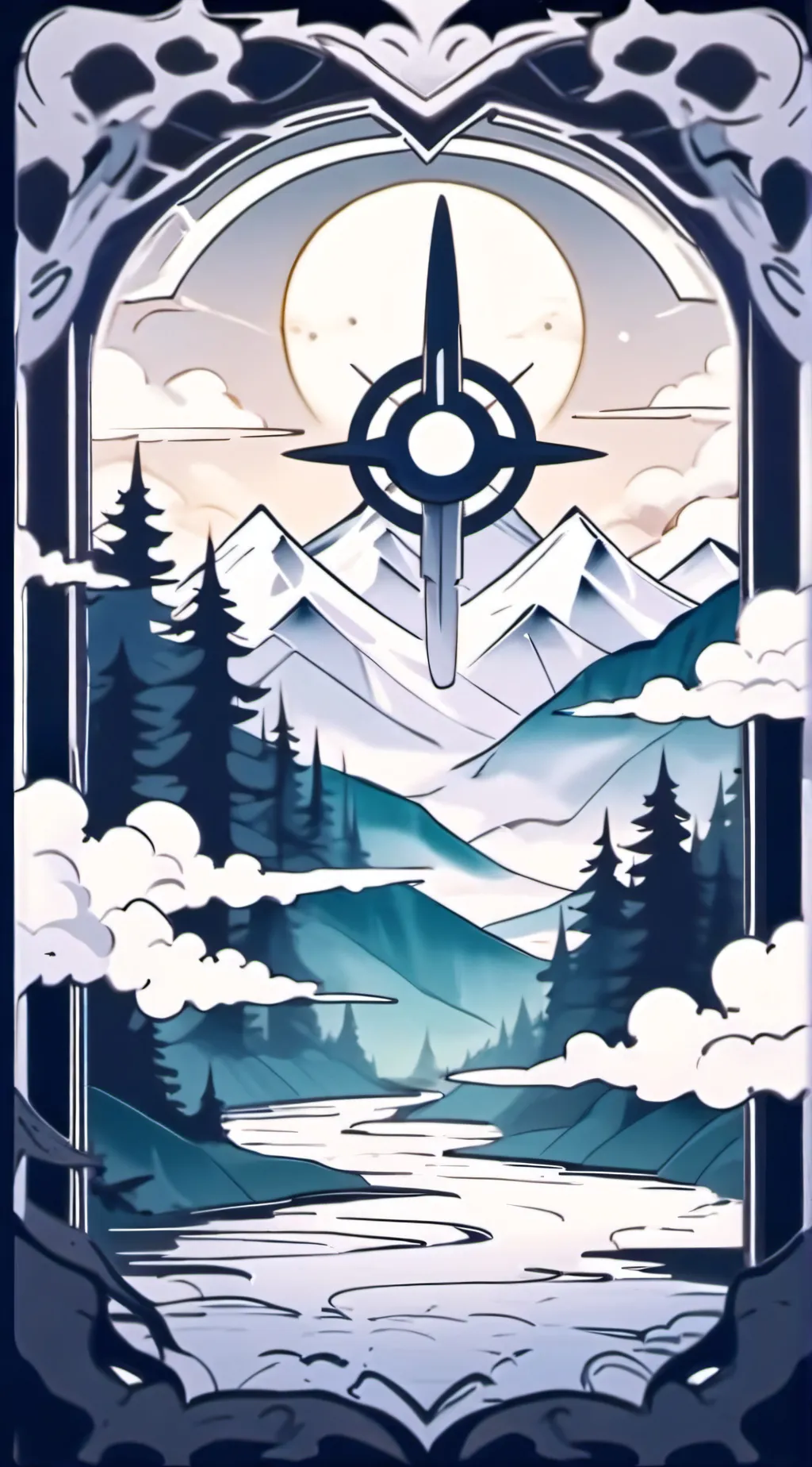 ai character: in a darkness background