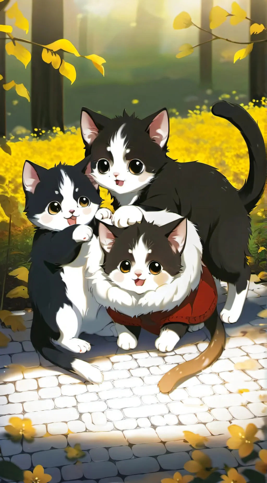 ai character: Pom nom and Tom  background