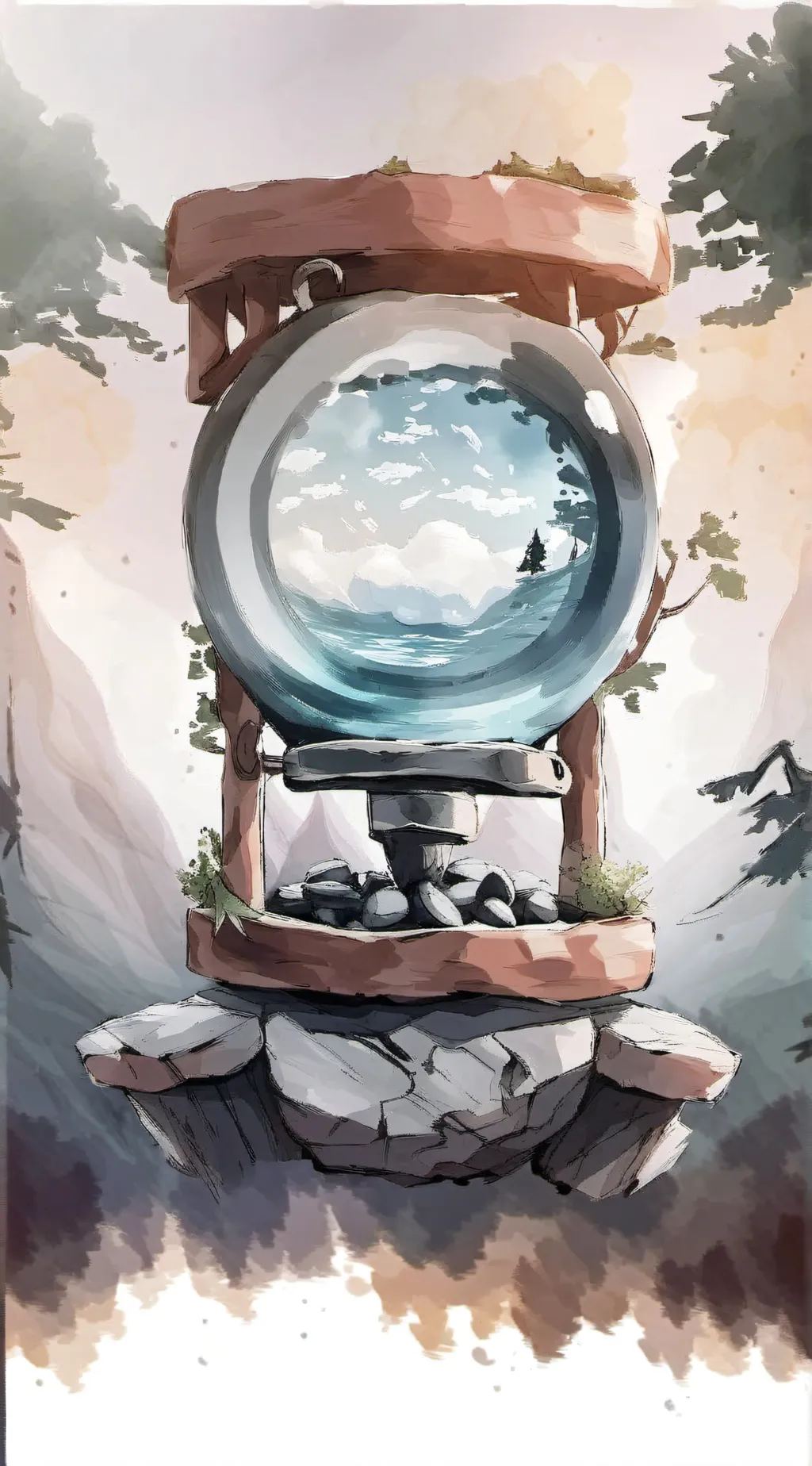 ai character: Time machine background