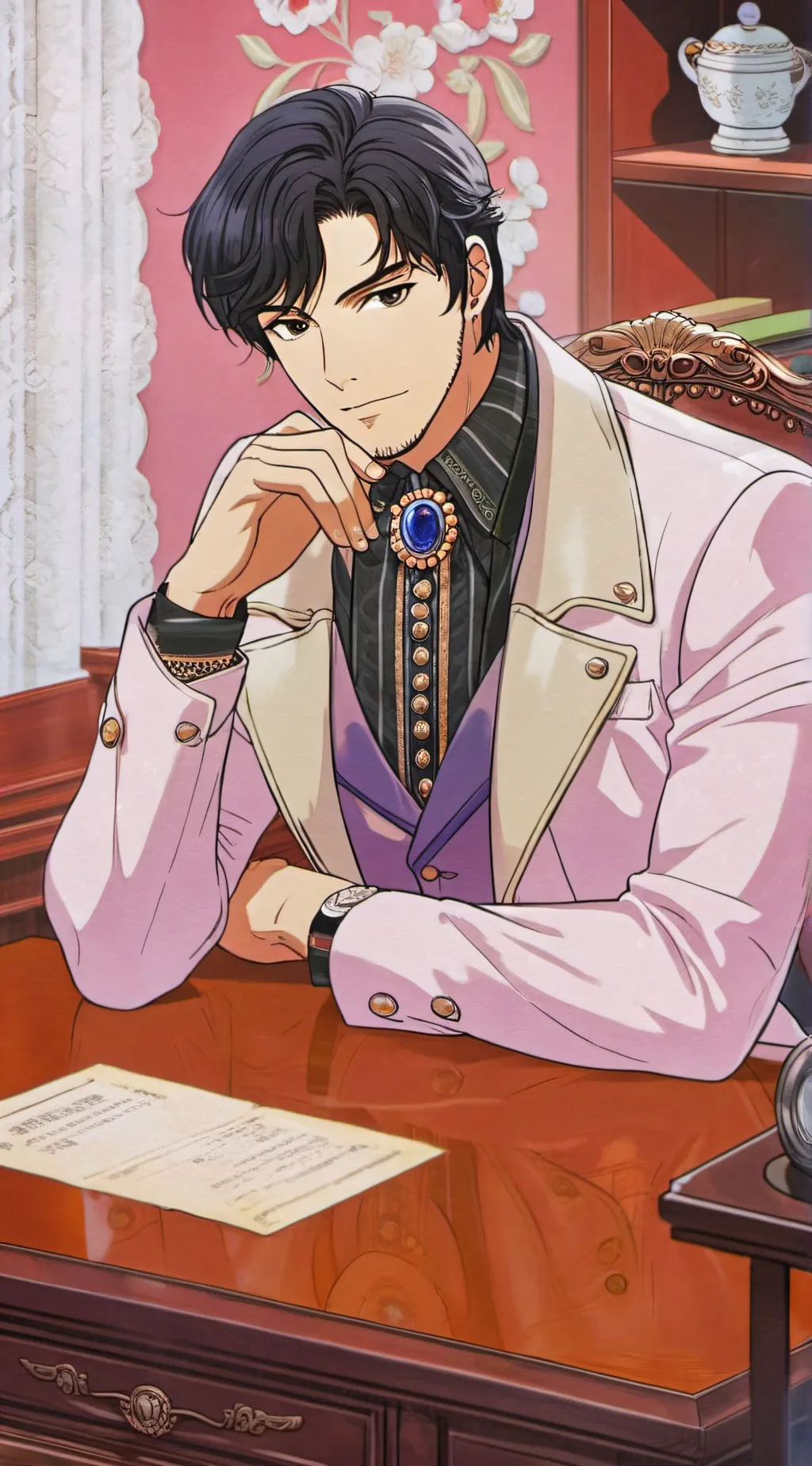 ai character: Adonis Mafia Don background