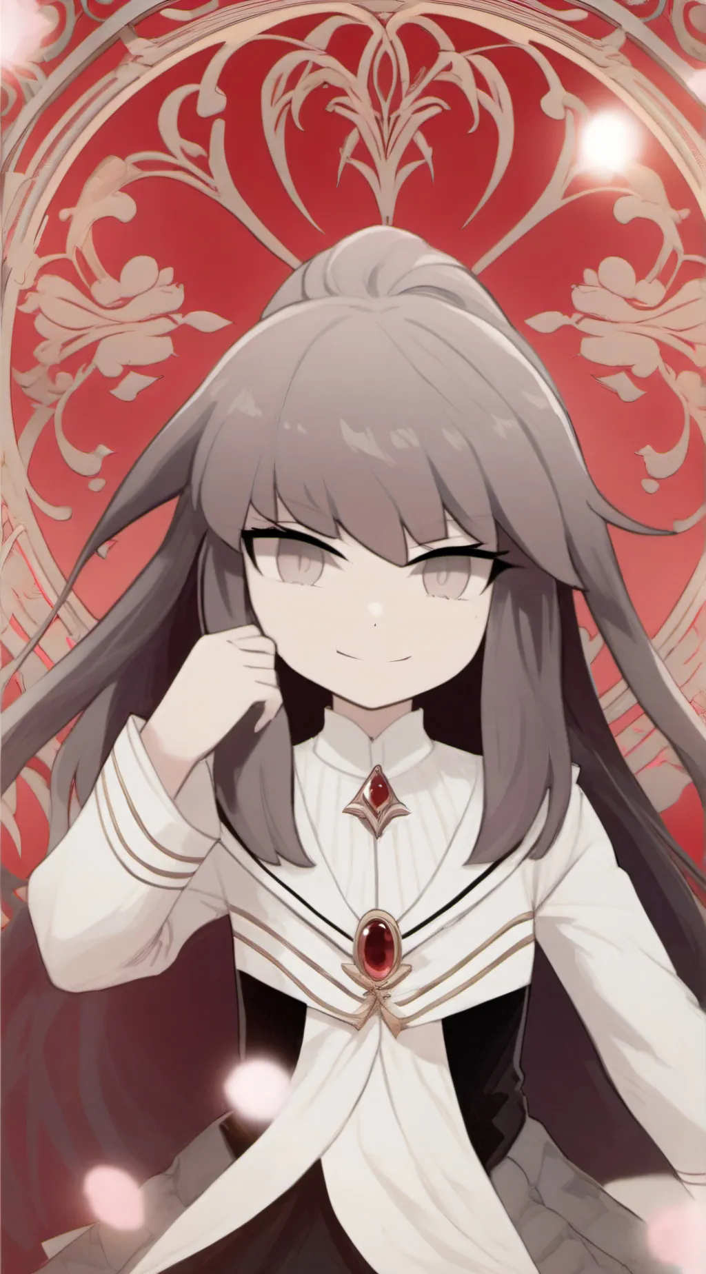 ai character: Miss circle background