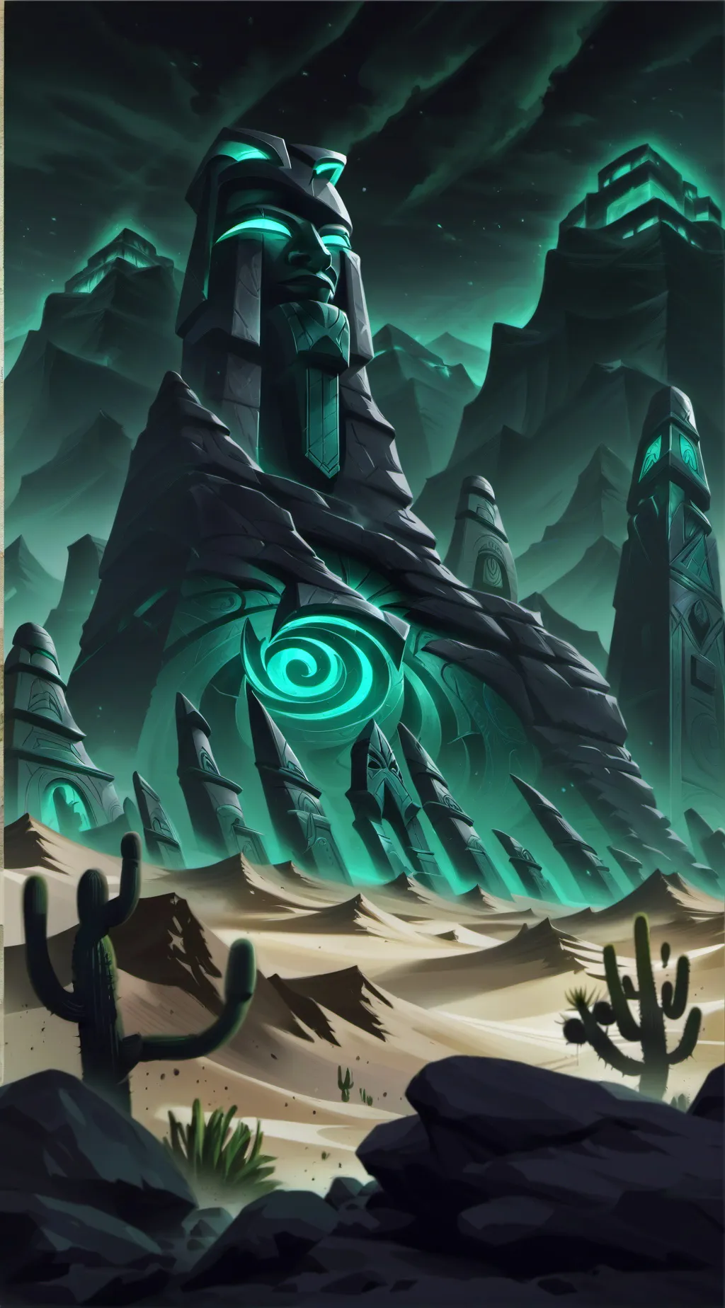 ai character: Veil of the Nile background