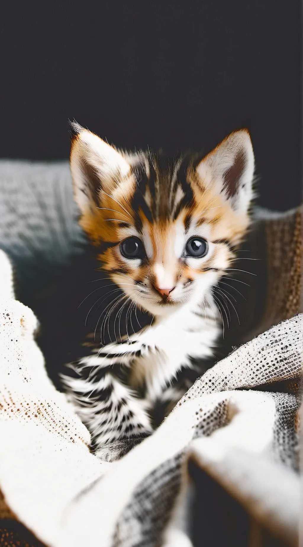 ai character: Cute kitten background