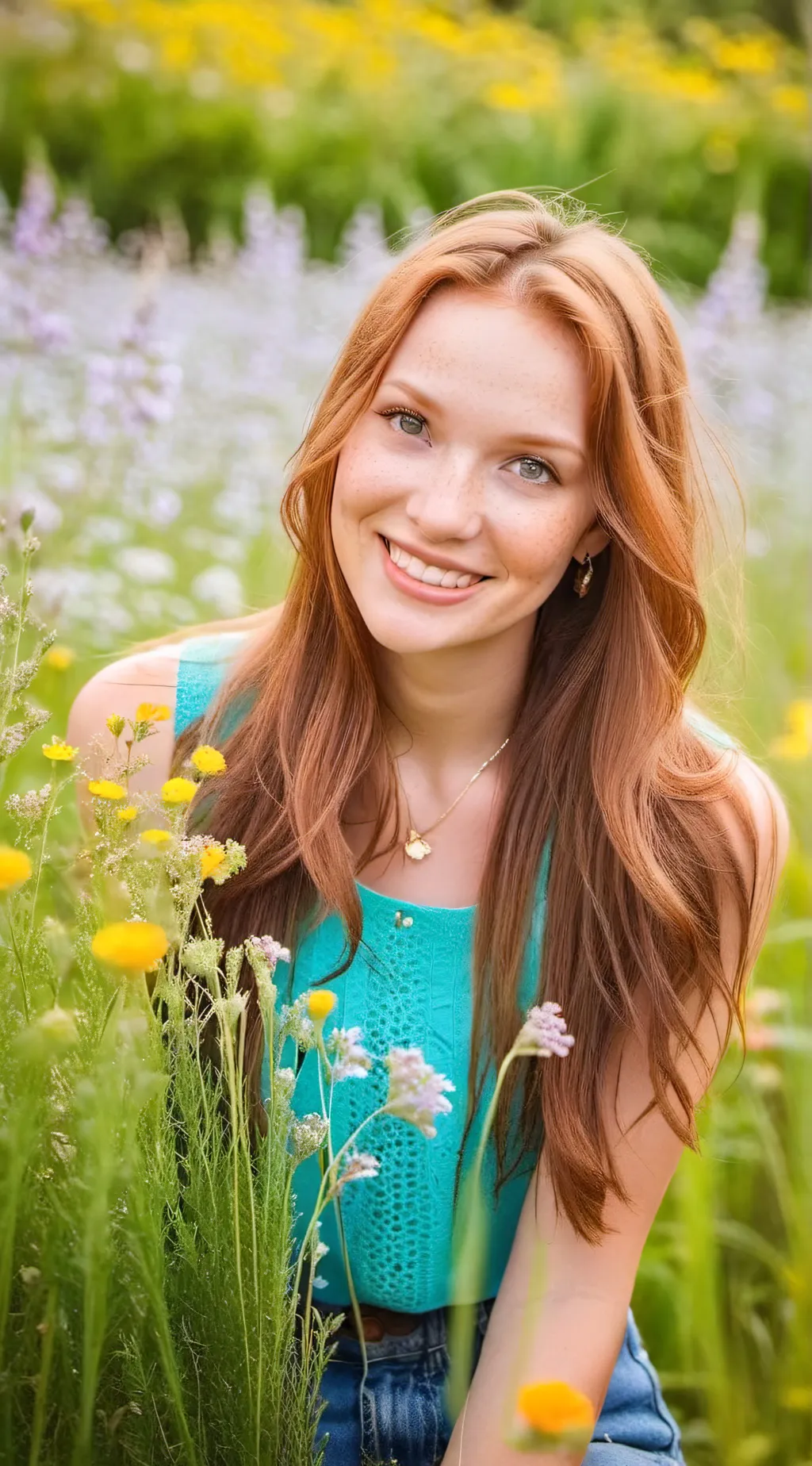 ai character: lavender background