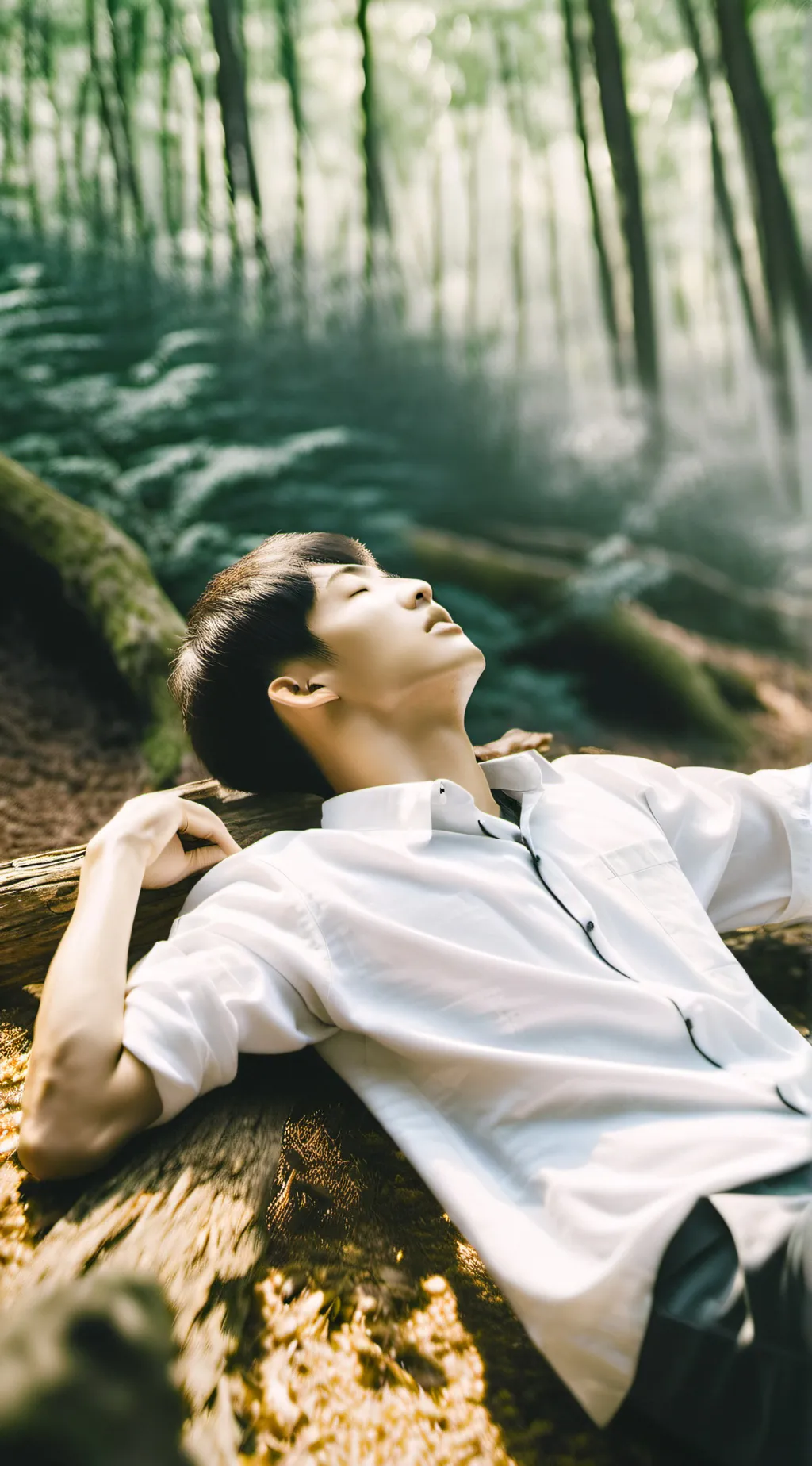 ai character: Forest Mystery background