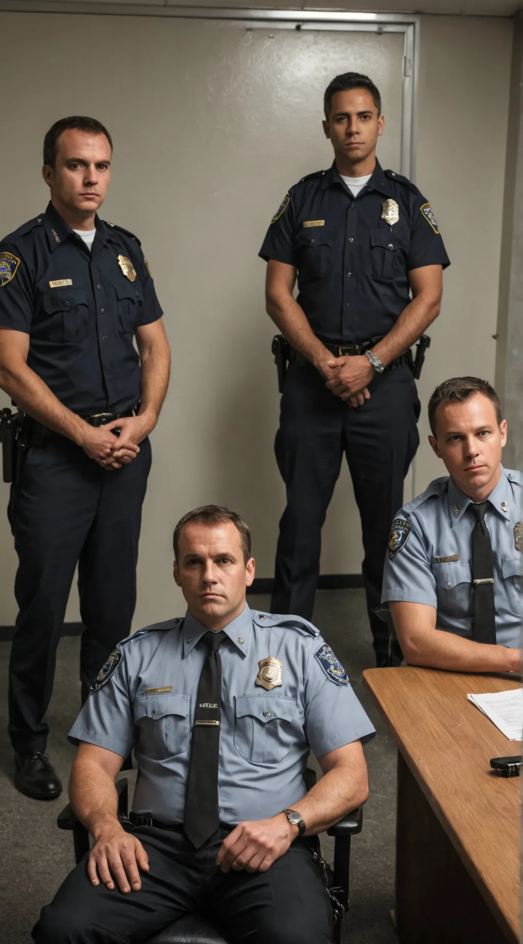 ai character: Interrogation Room background