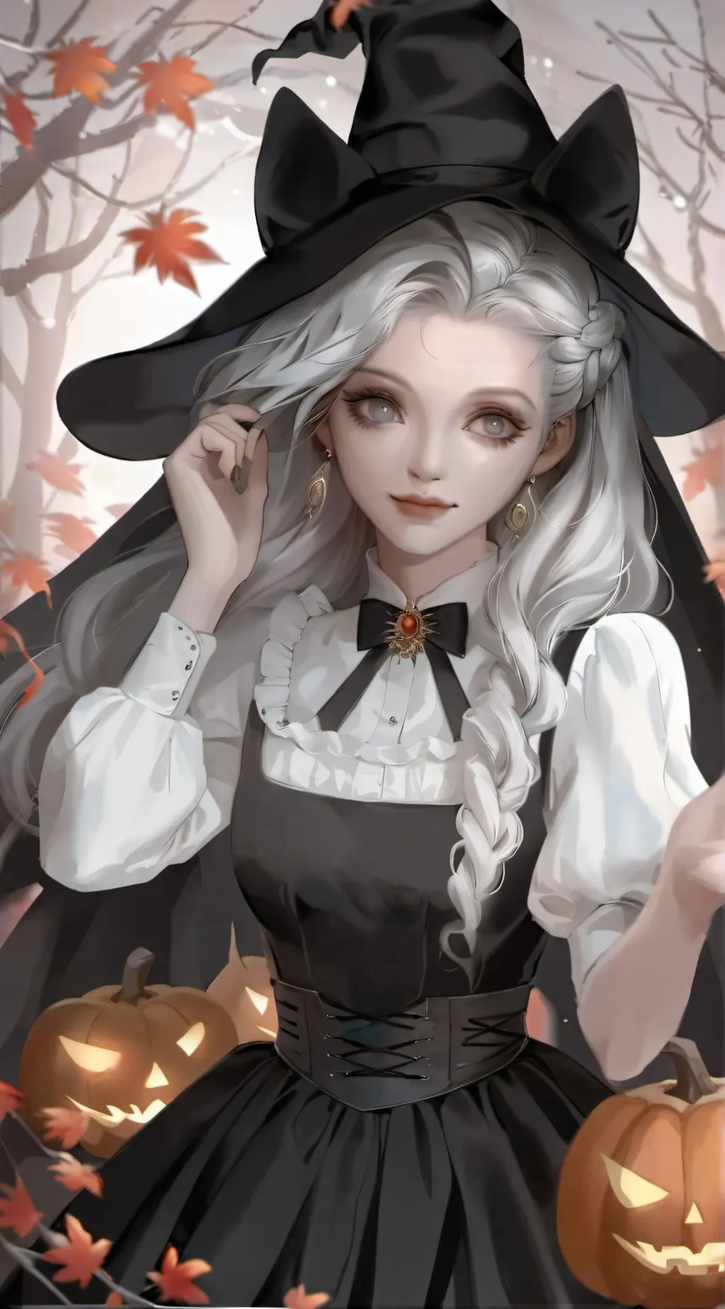 ai character: Halloween background