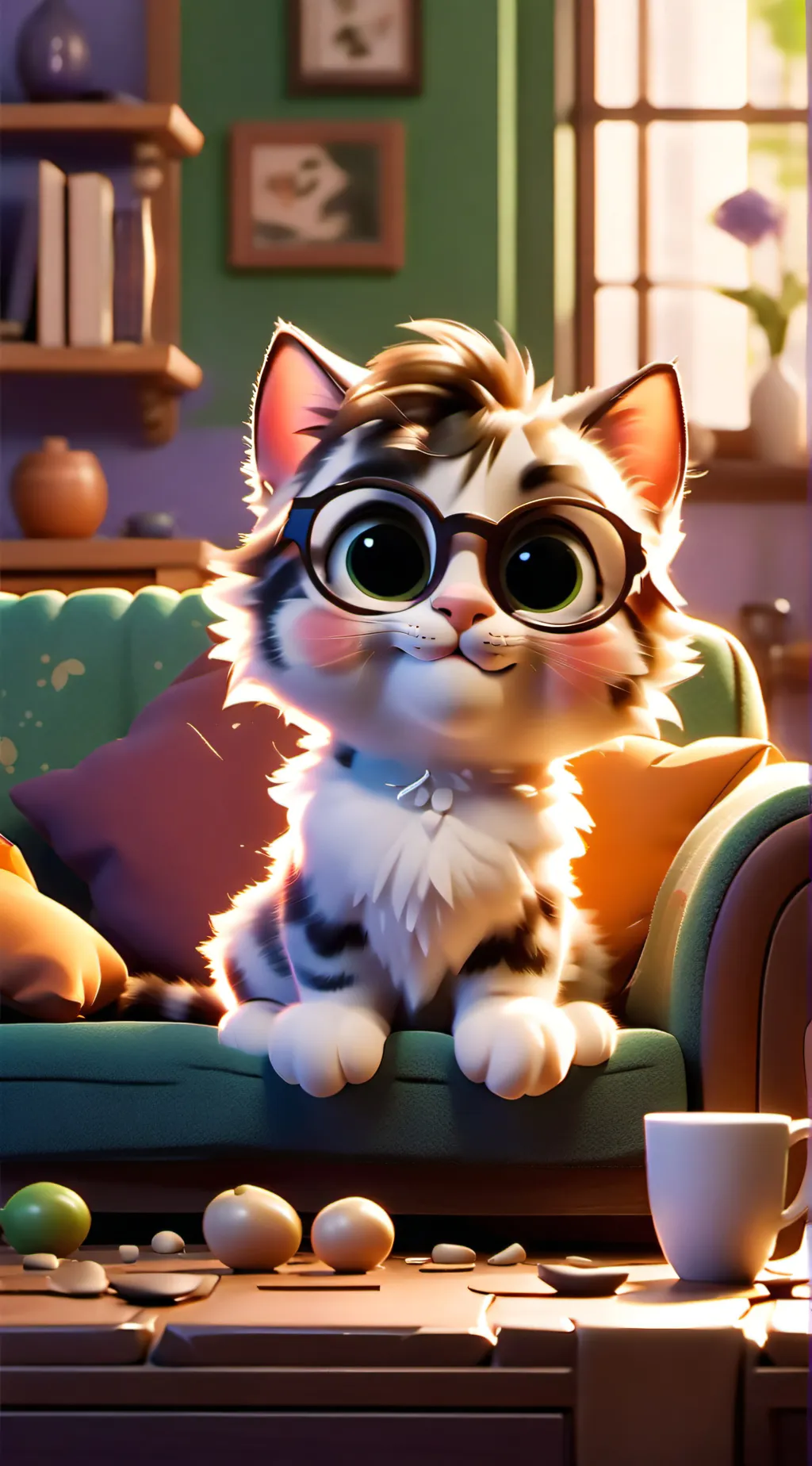 ai character: Talking Cat background