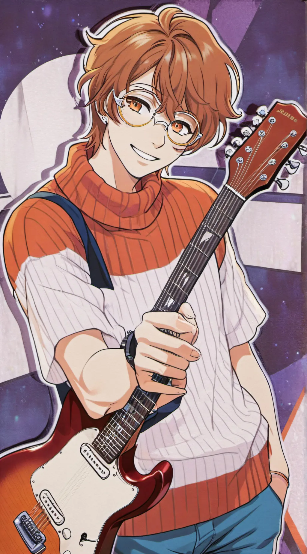 ai character: Flavian Bowie background