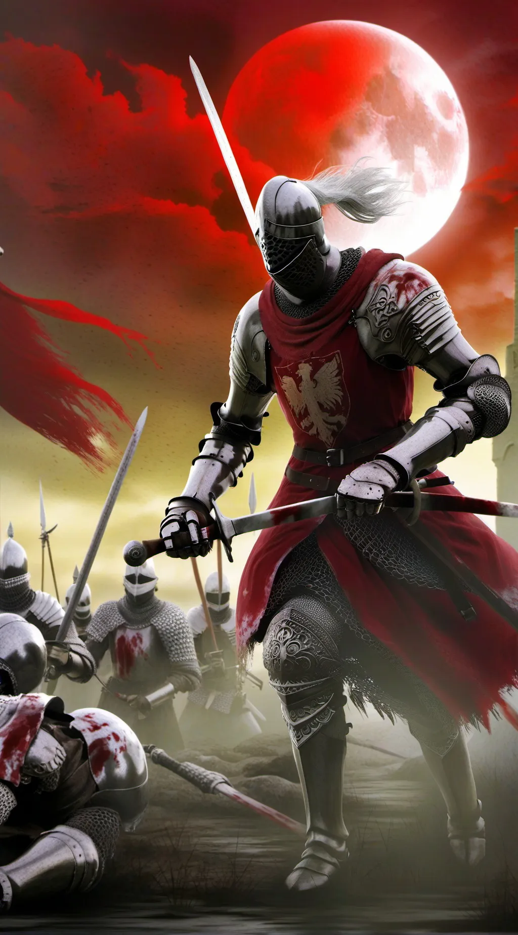 ai character: bloody knight background