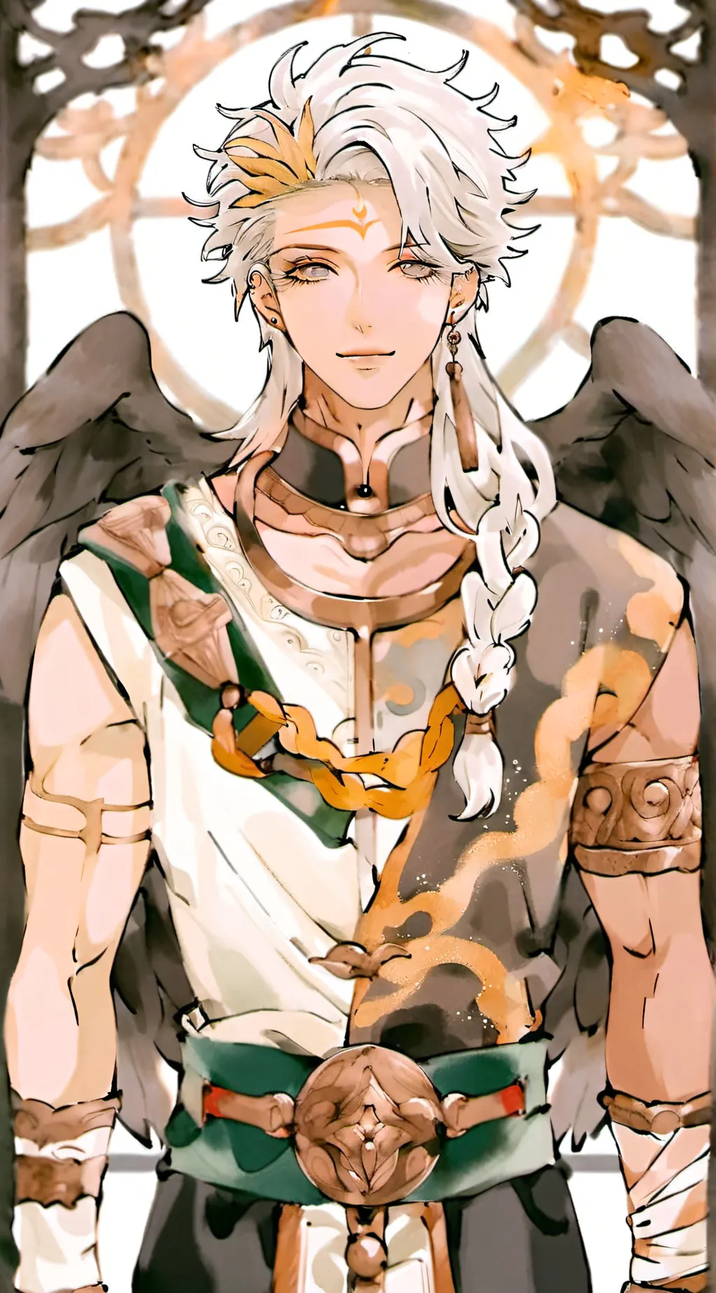 ai character: { ZEUS } background