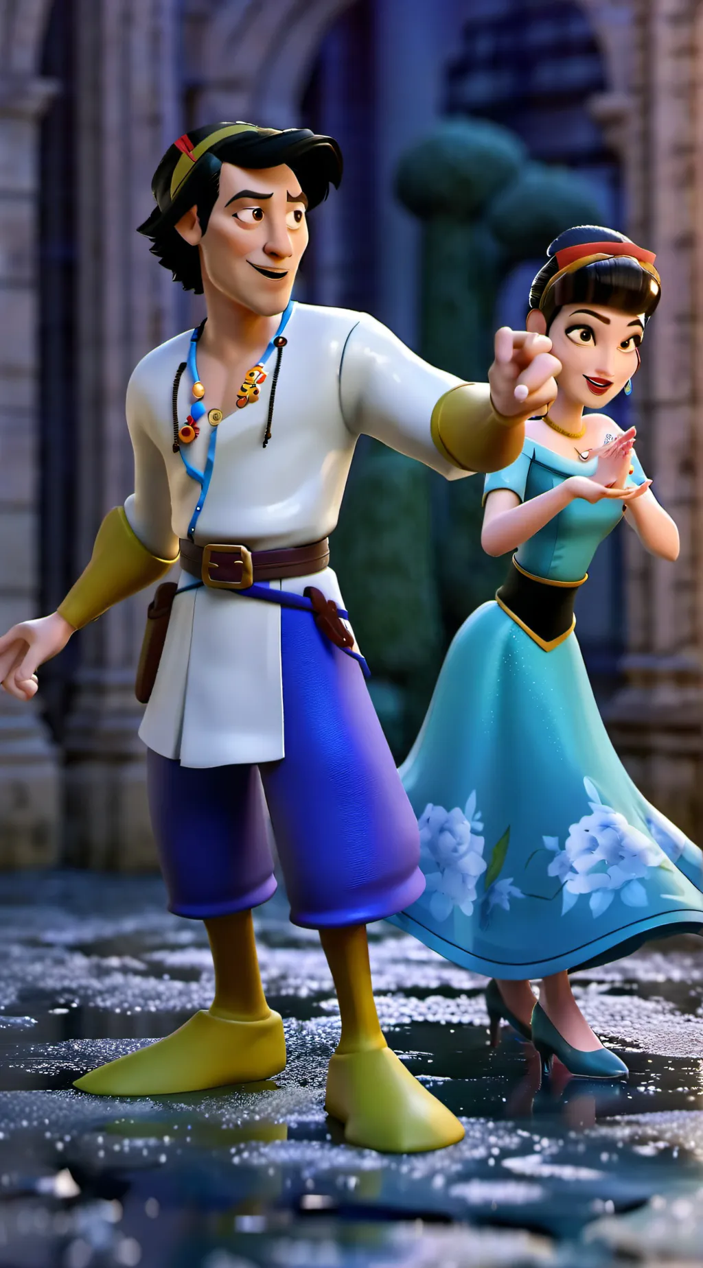 ai character: Grupo de garotas background