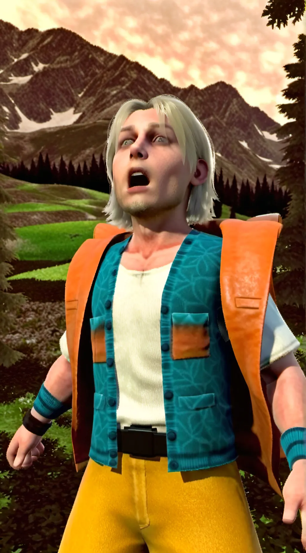 ai character: ugly SUMMERISPRETT background