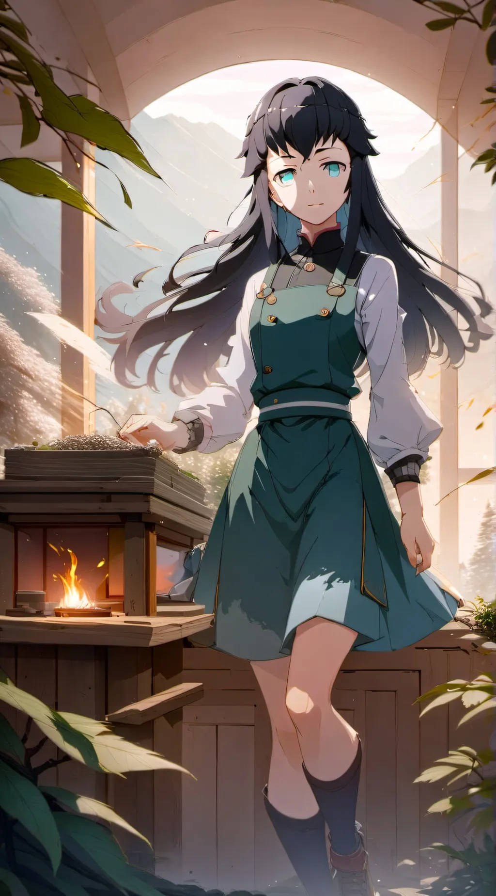 ai character: yandere muichiro  background